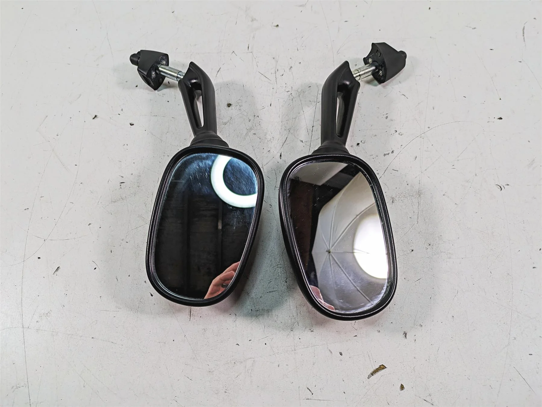 01-05 BMW K1200RS Left Right Rear View Mirror Set 51167653774 51167653773 - Image 10
