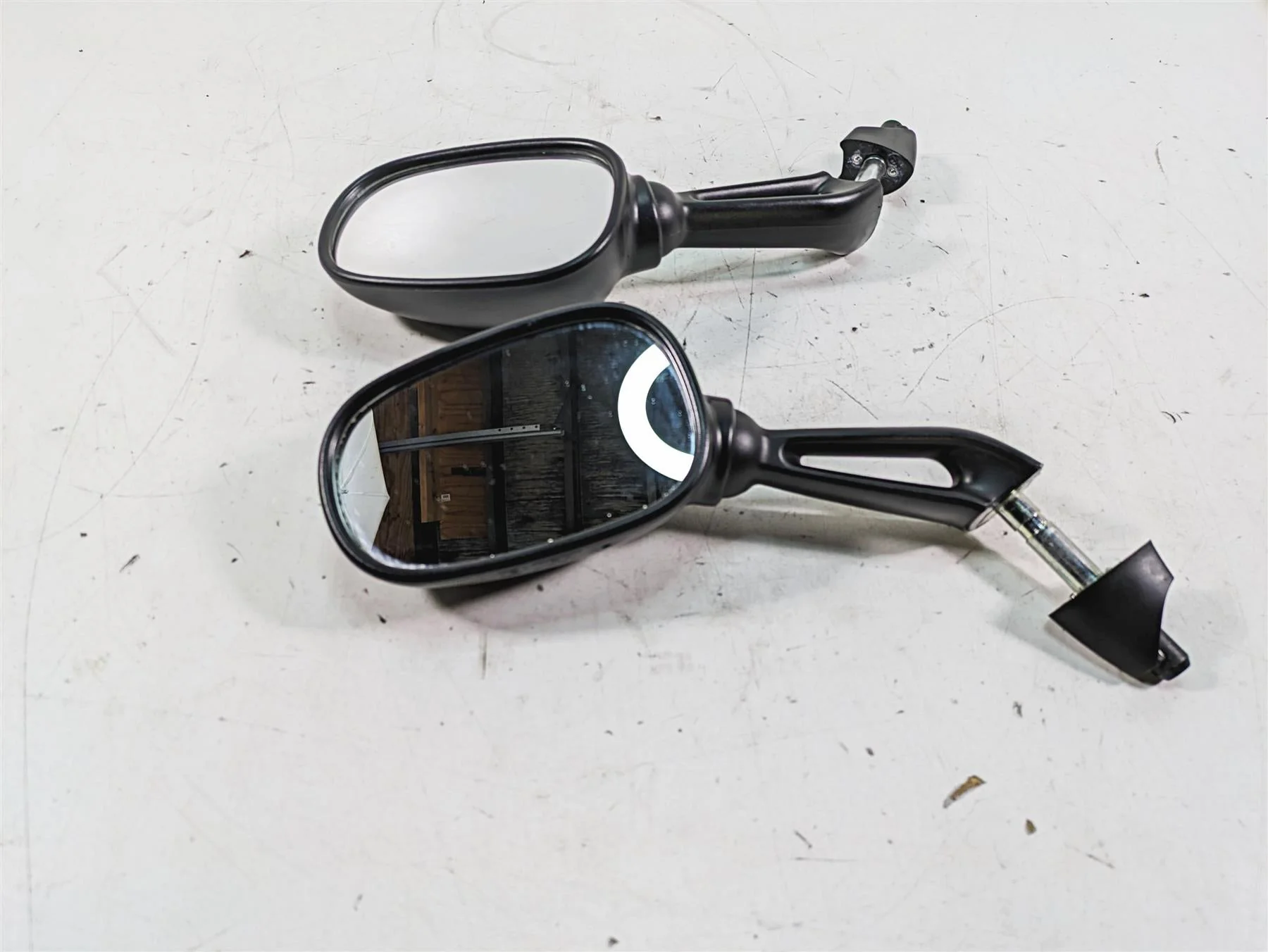 01-05 BMW K1200RS Left Right Rear View Mirror Set 51167653774 51167653773 - Image 2