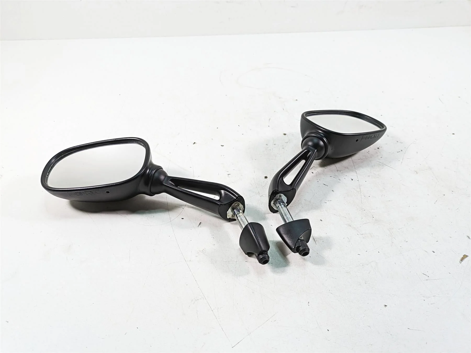 01-05 BMW K1200RS Left Right Rear View Mirror Set 51167653774 51167653773 - Image 3