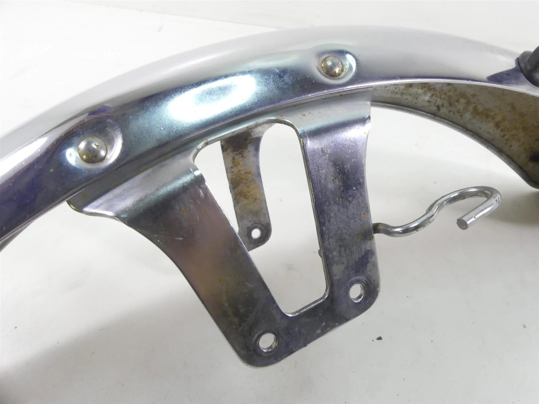 1980 Honda CB750C Custom Front Chrome Fender Mud Guard 61100-425-730 - Image 9