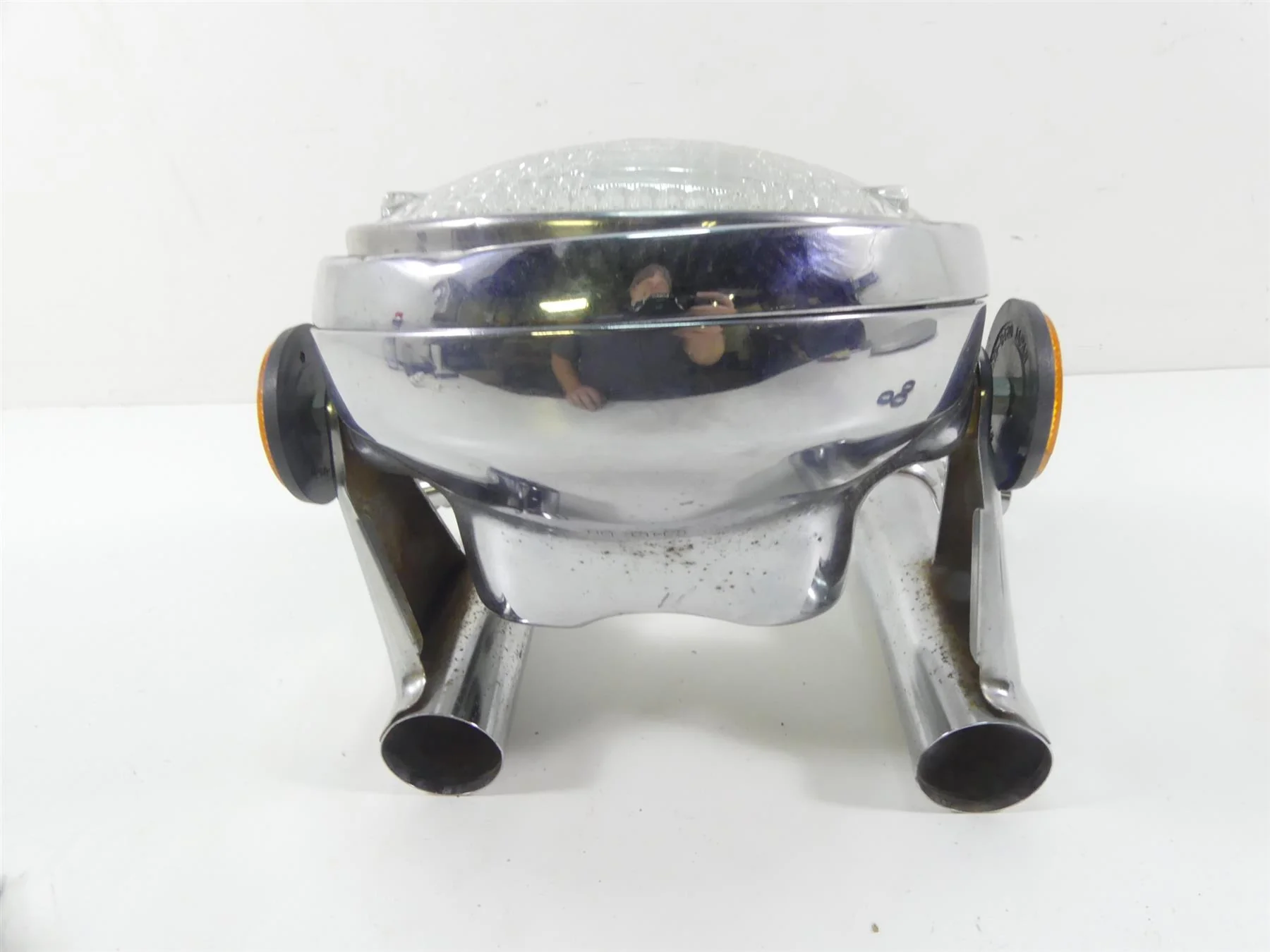 1980 Honda CB750C Custom Headlight Head Light & Mounts 61301-461- 61301-460-000 - Image 4