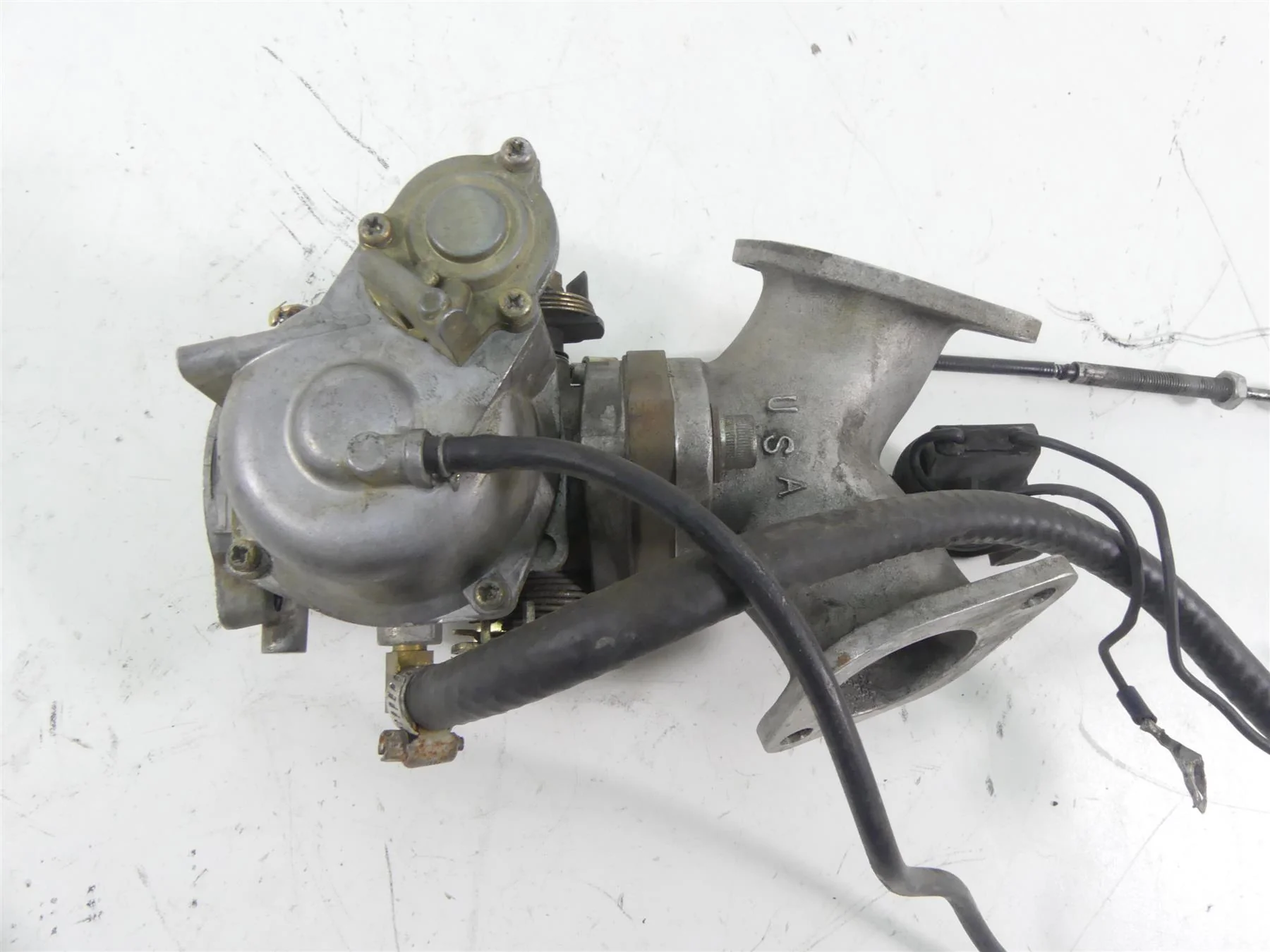 1989 Harley Touring FLTC Tour Glide Carburetor Carb & Intake - Read 27026-88A - Image 5