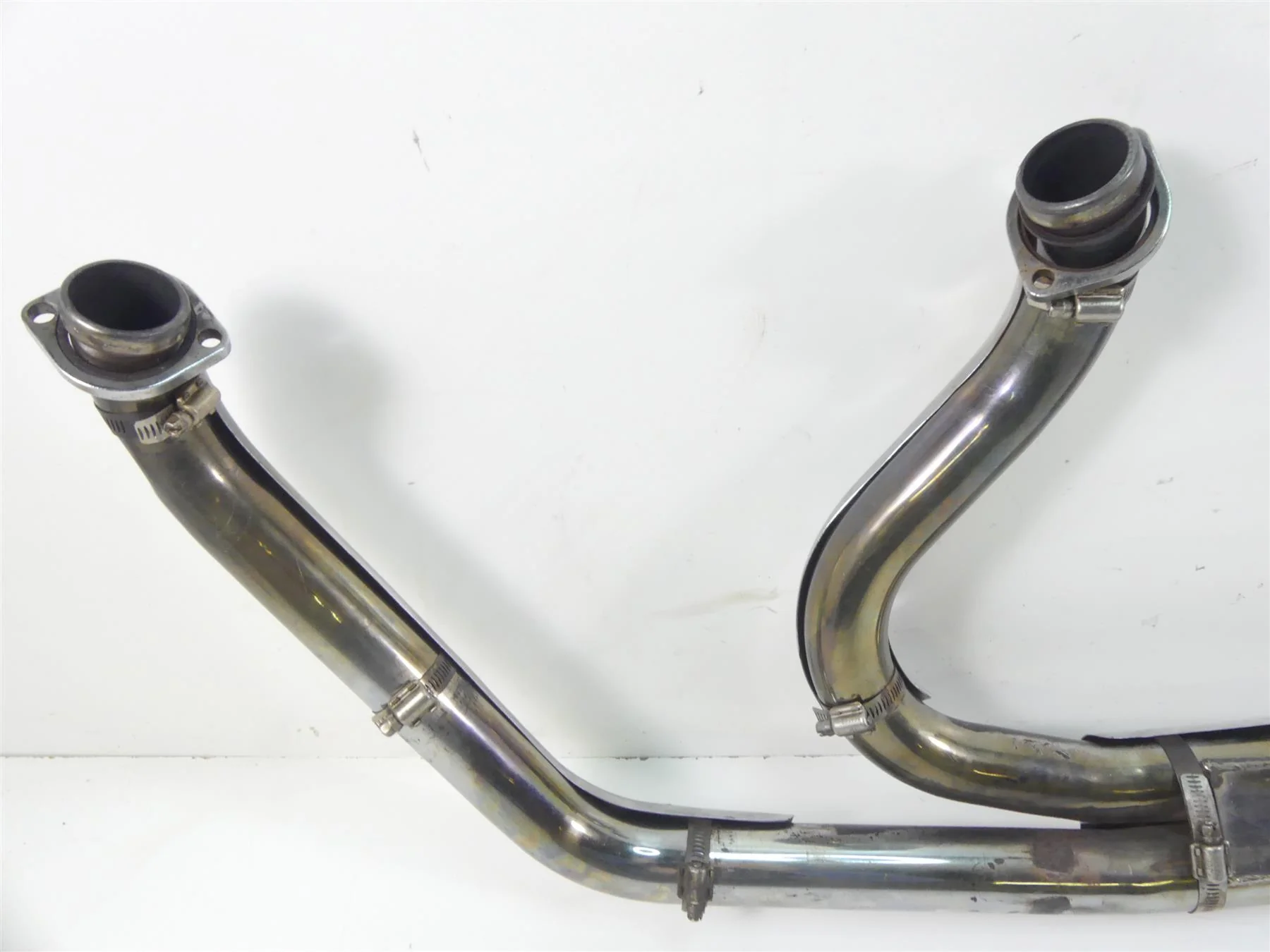 1989 Harley Touring FLTC Tour Glide Thunderheader Exhaust Pipe Set 1024S - Image 10