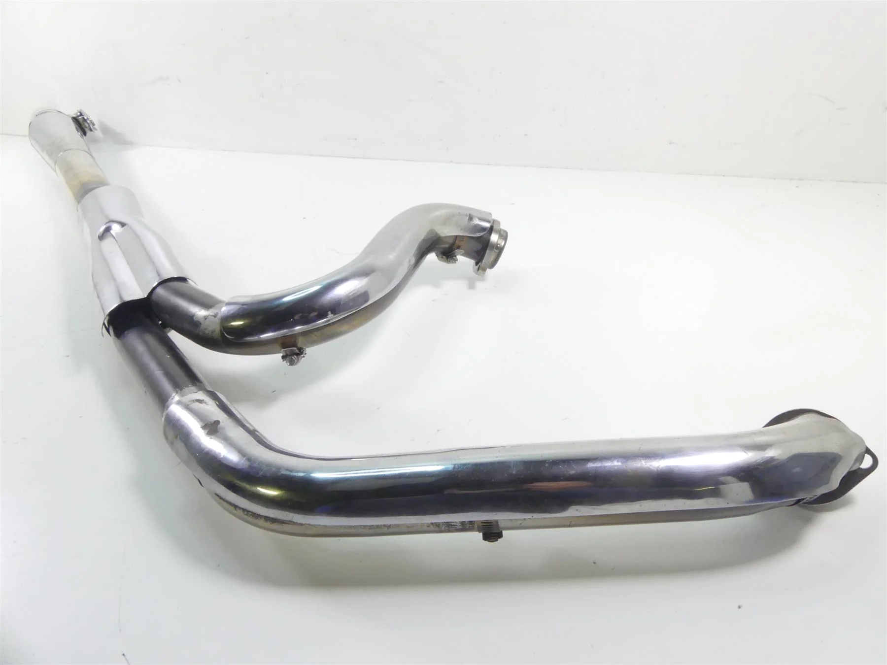 1989 Harley Touring FLTC Tour Glide Thunderheader Exhaust Pipe Set 1024S - Image 3