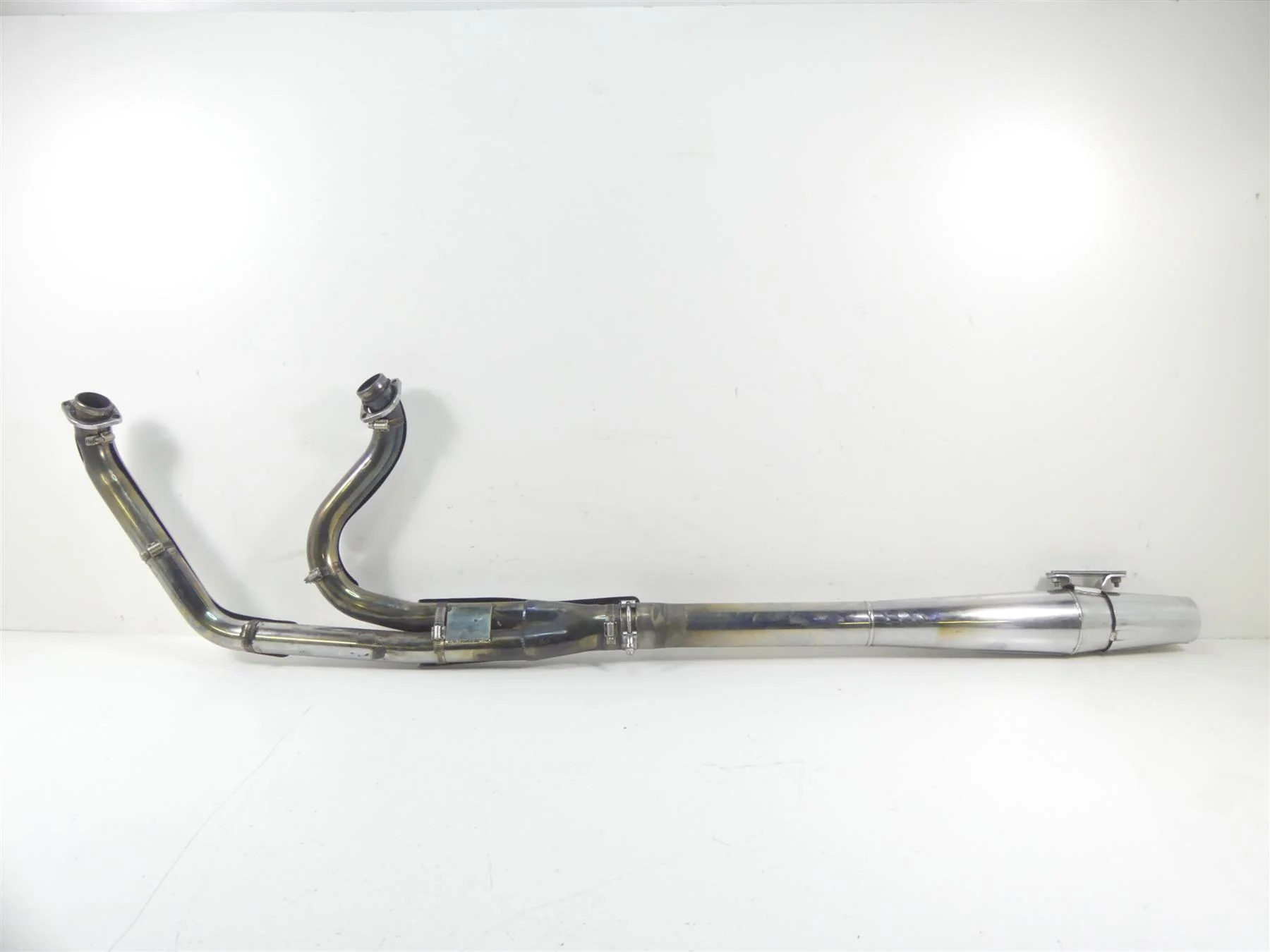 1989 Harley Touring FLTC Tour Glide Thunderheader Exhaust Pipe Set 1024S - Image 9