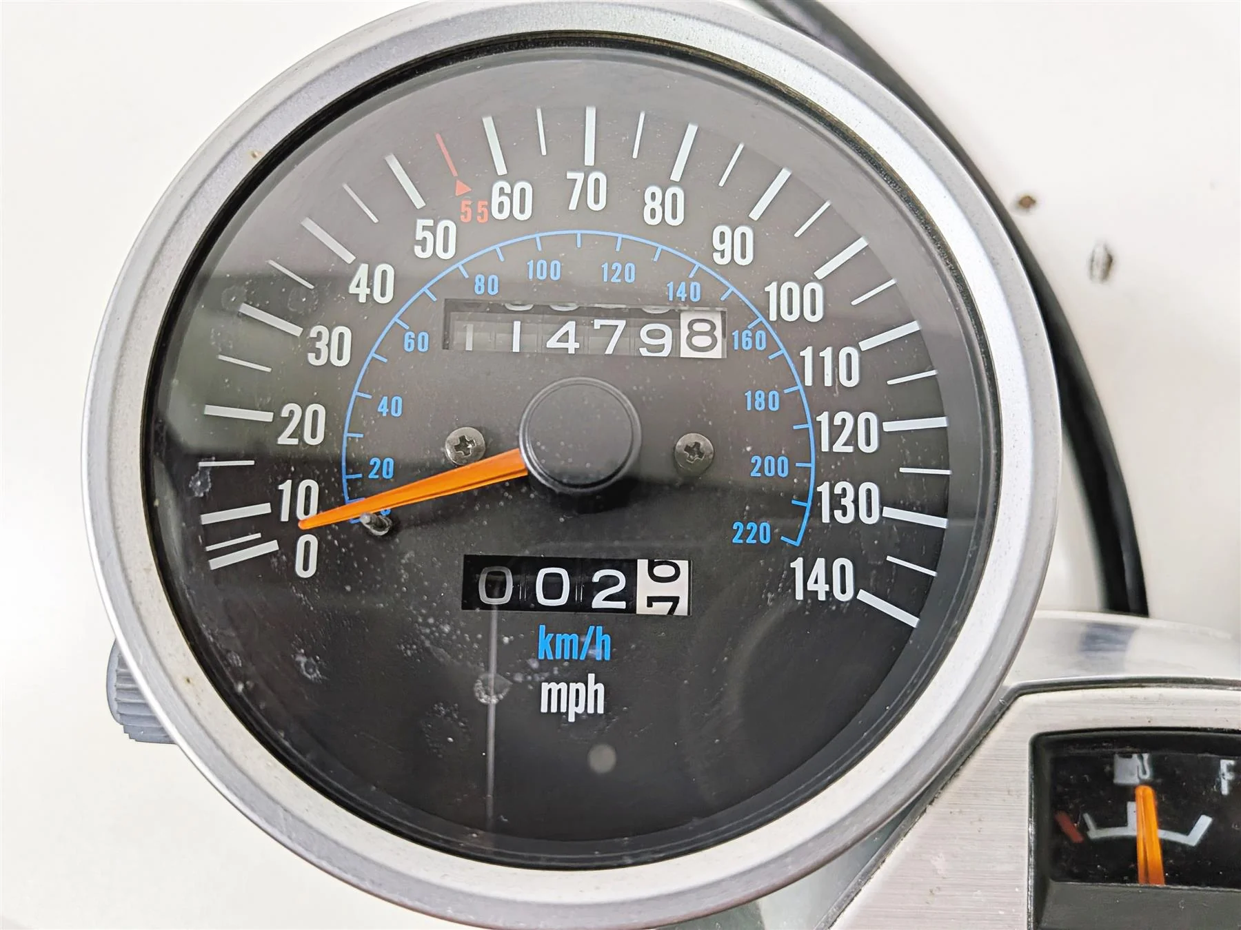 1989 Kawasaki VN750 Vulcan Speedometer Tacho Gauge Instrument 11K 25005-1408 - Image 8