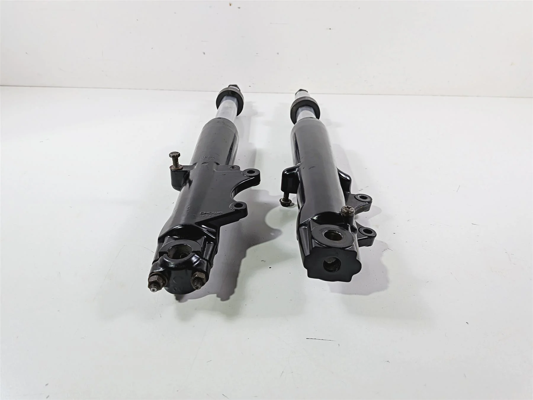 1990 Harley Touring FLHTC Electra Glide Front Fork Leg Set 45860-84 45870-84 - Image 6
