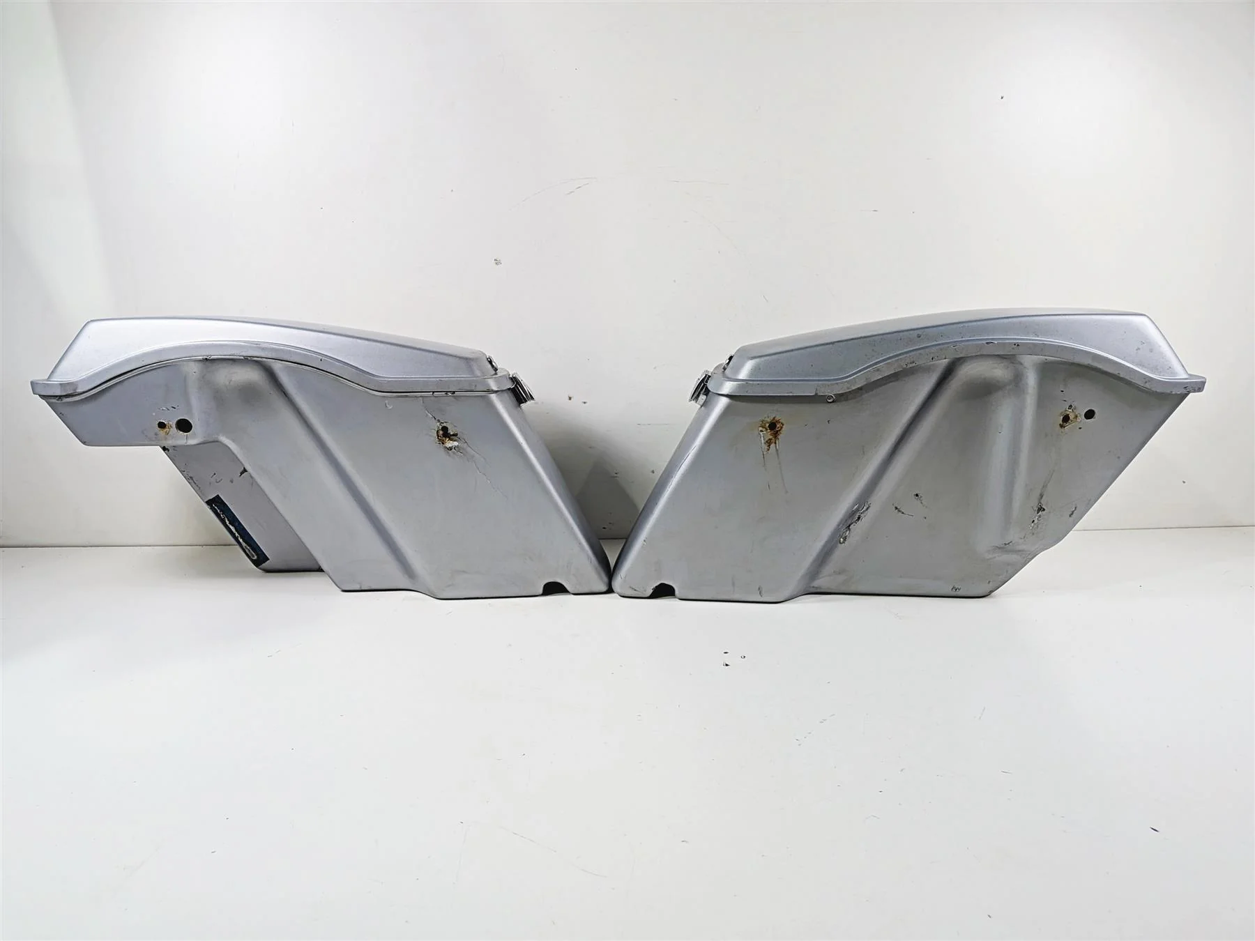 1990 Harley Touring FLHTC Electra Glide Left Right Saddlebag Saddle Bag Set - Image 3