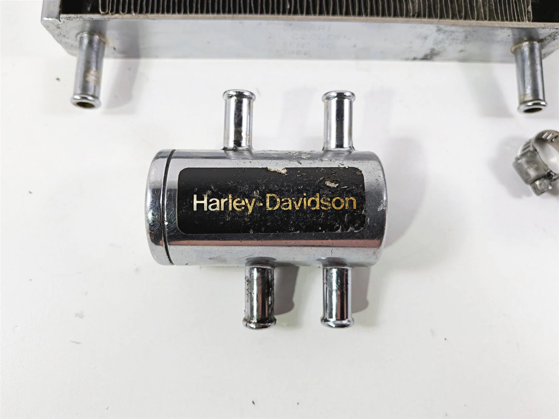 1990 Harley Touring FLHTC Electra Glide Lockhart Oil Cooler Set 233984 - Image 11