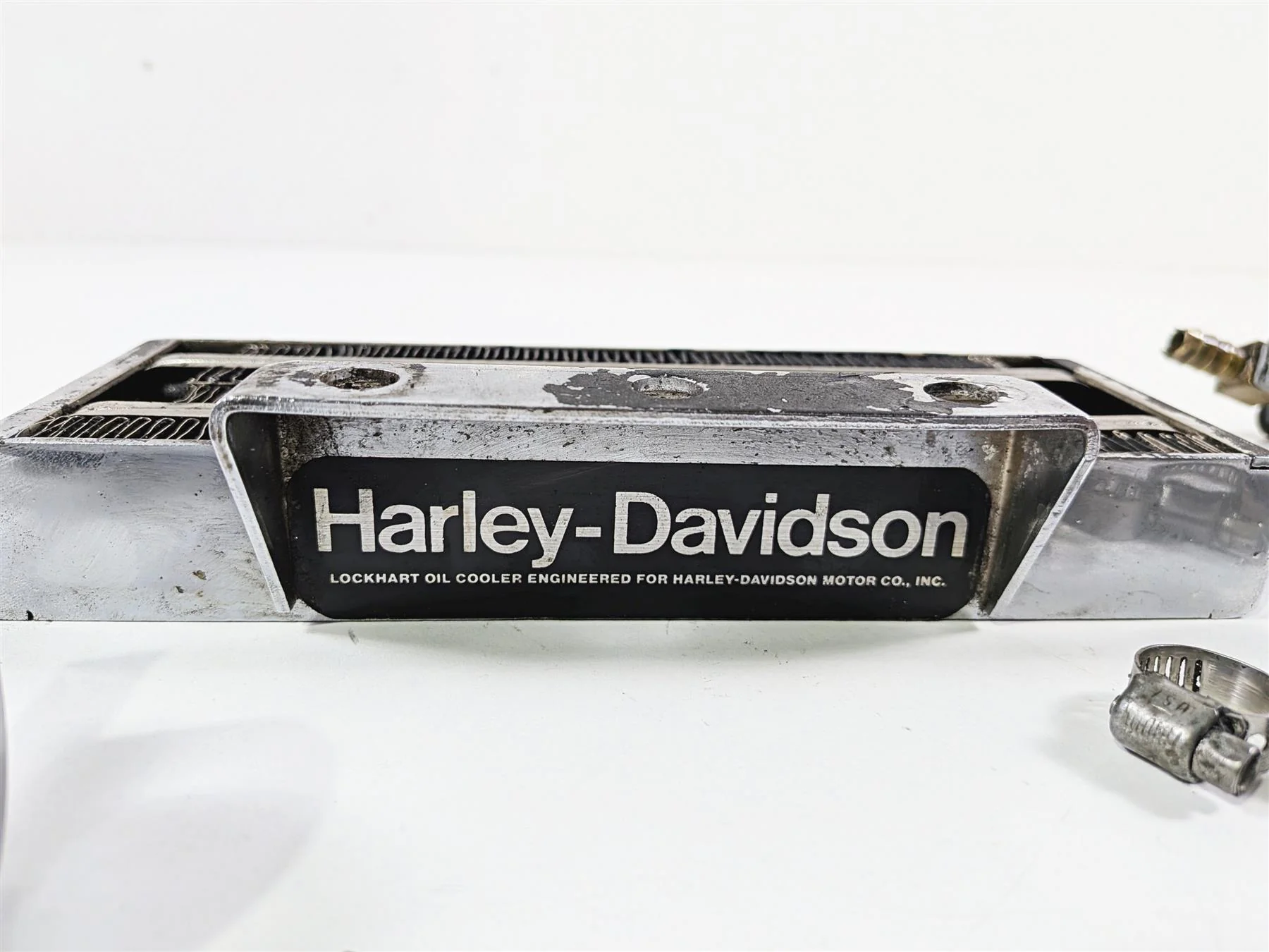 1990 Harley Touring FLHTC Electra Glide Lockhart Oil Cooler Set 233984 - Image 5