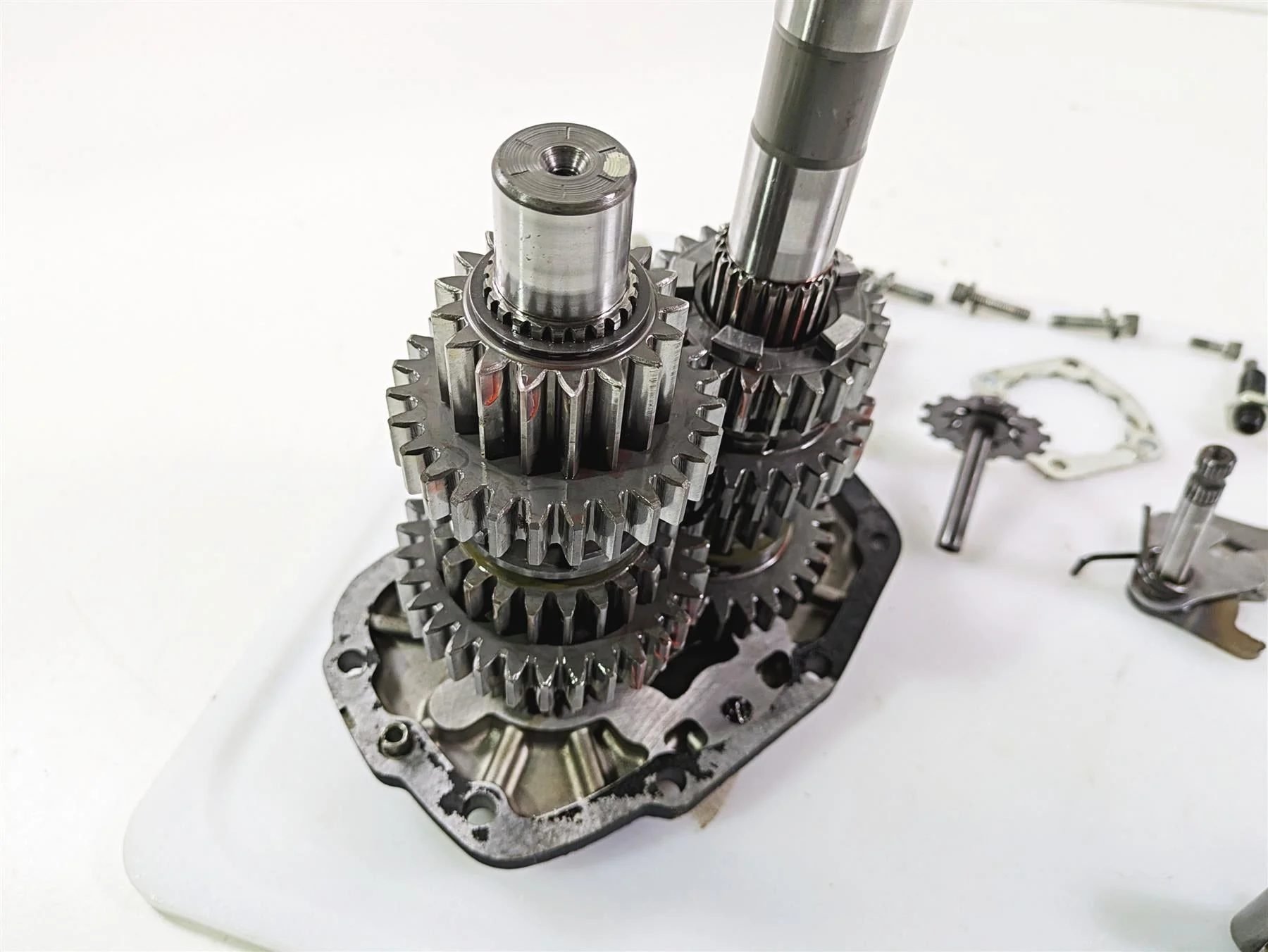 1992 Harley FLSTC Softail Heritage 5-Speed Transmission Gears 13k 35042-91 - Image 11
