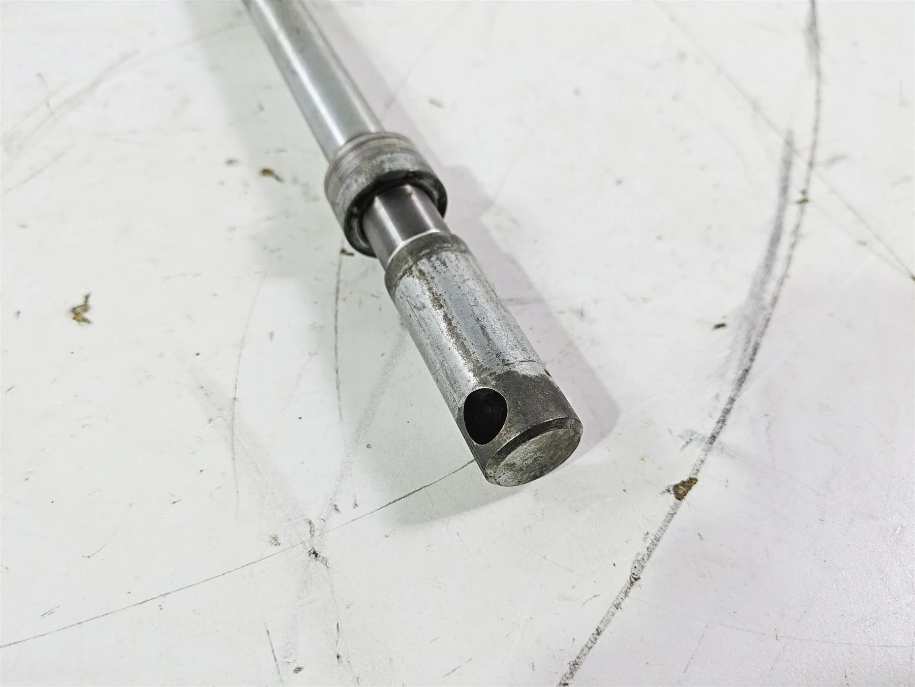 1992 Harley FLSTC Softail Heritage Front Axle Wheel Spindle 3/4" 41584-86 - Image 5