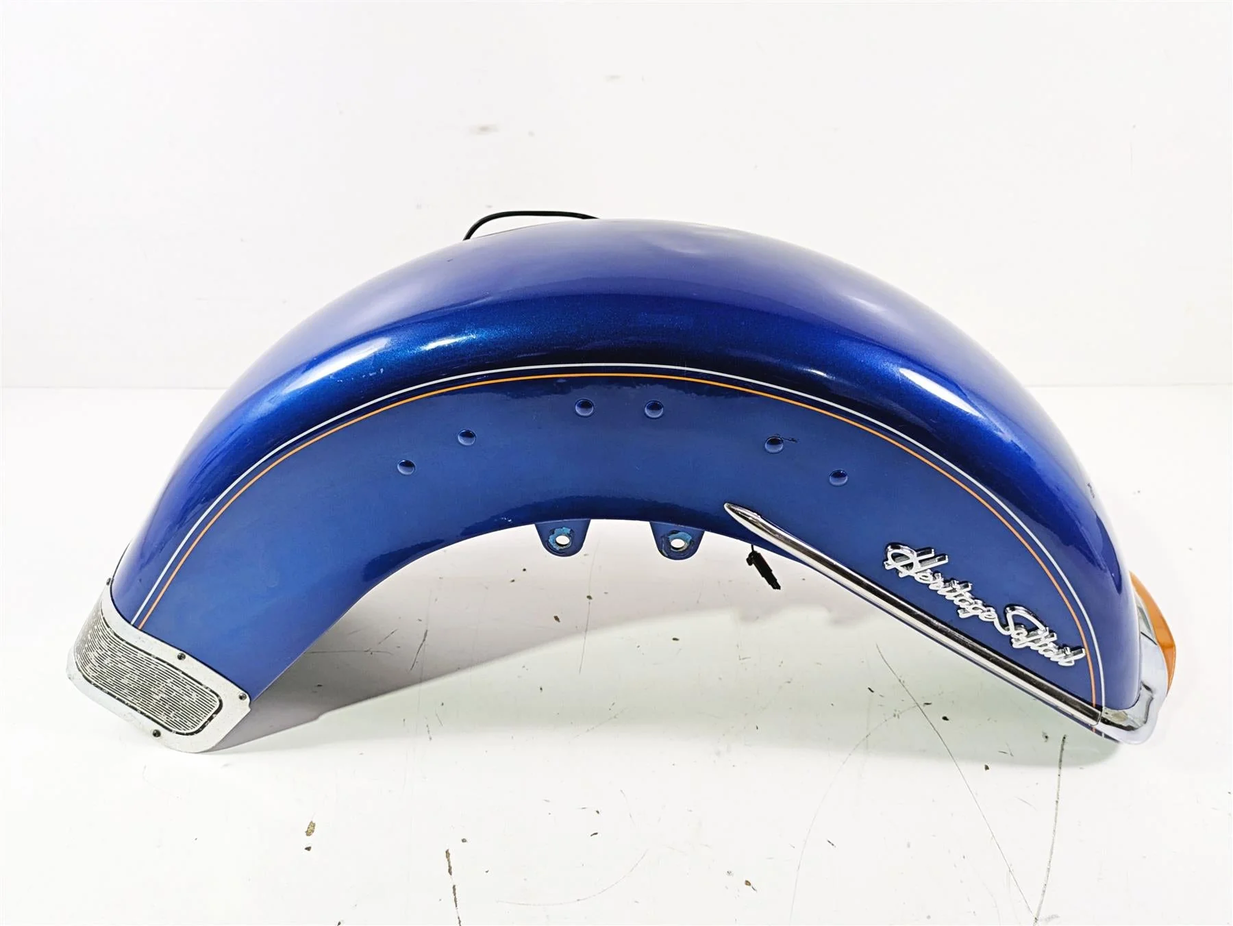 1992 Harley FLSTC Softail Heritage Front Fender Blue - Read 59129-86A