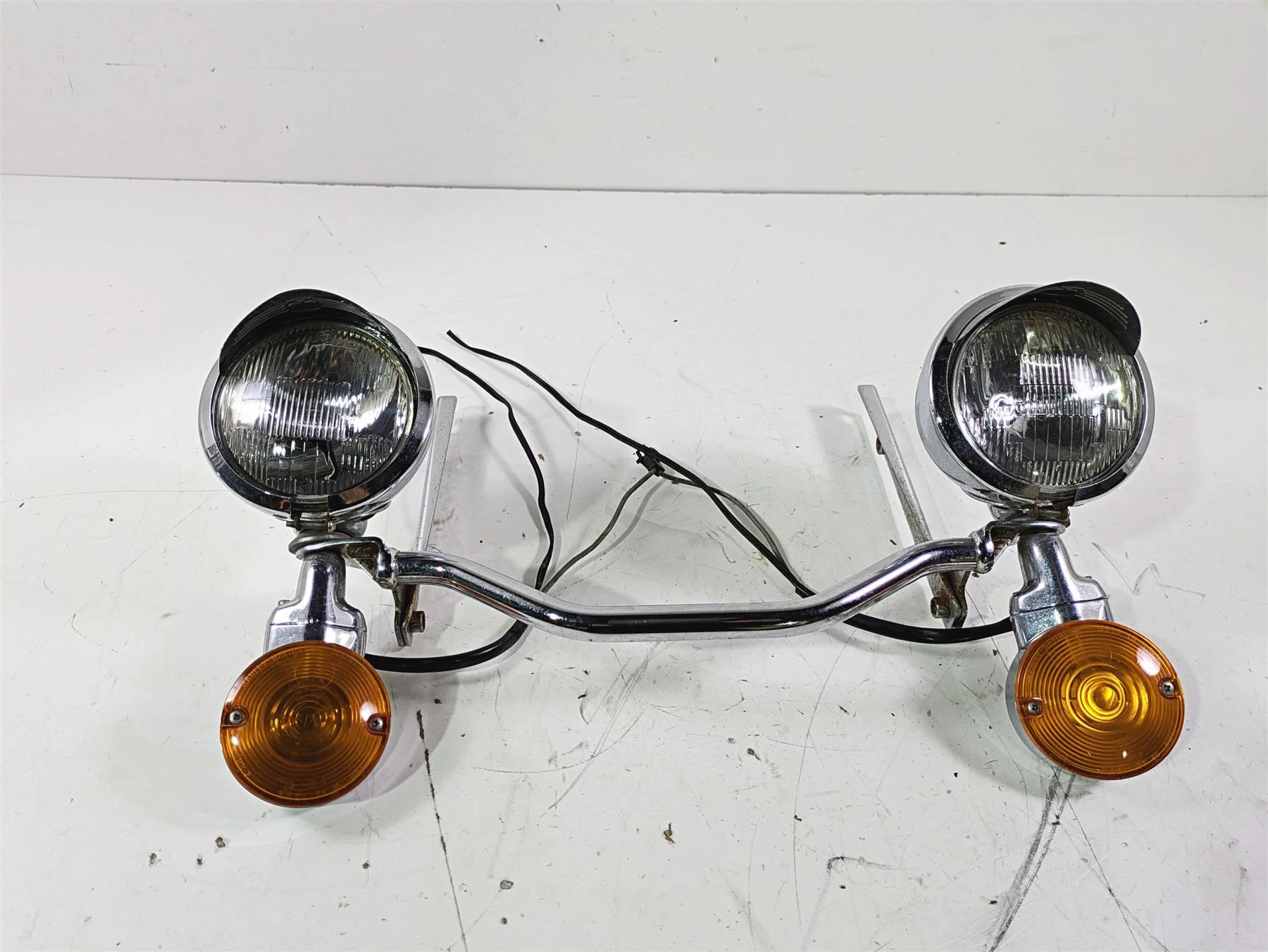 1992 Harley FLSTC Softail Heritage Front Spot Light & Blinker Set 58082-87