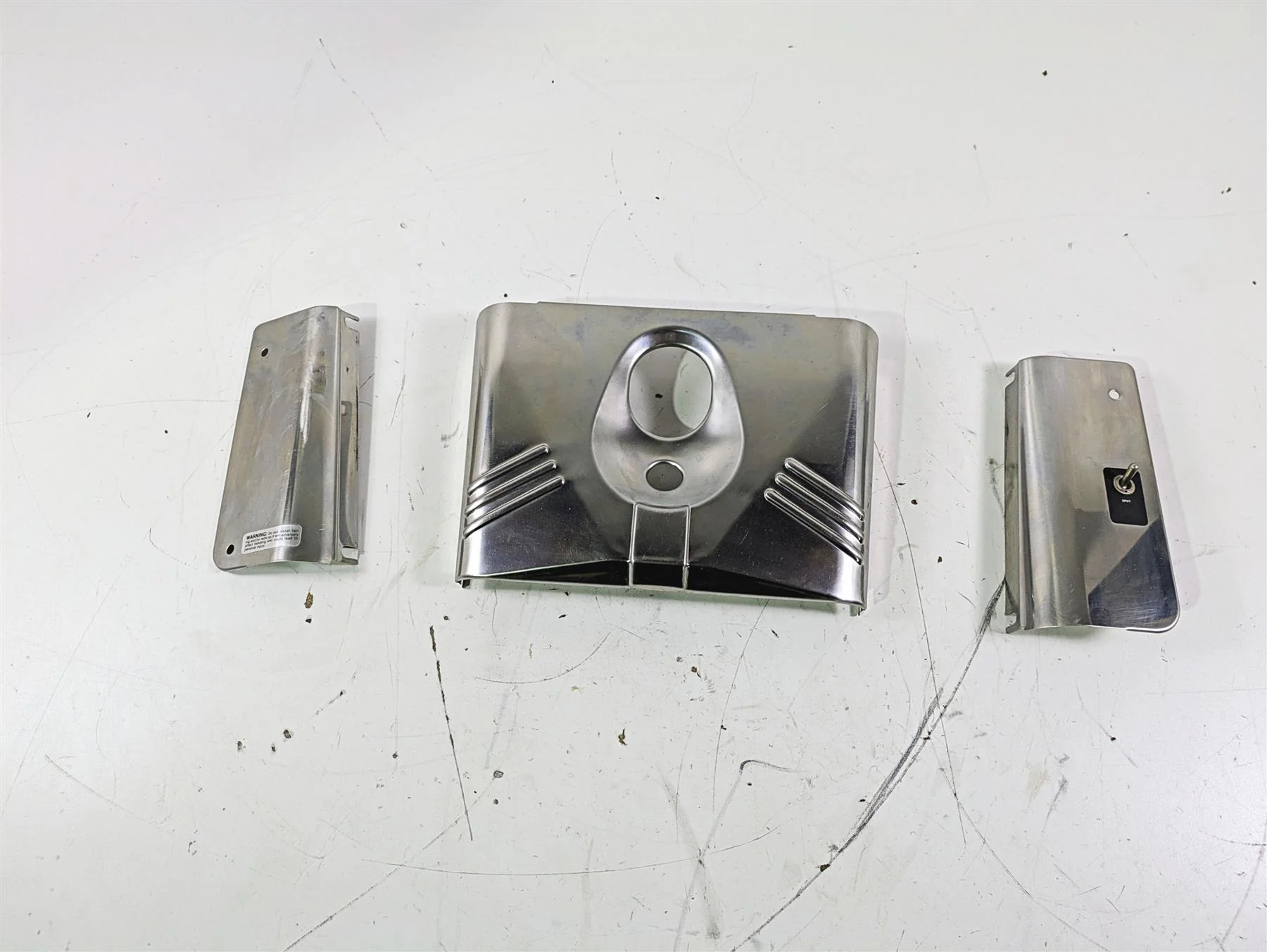 1992 Harley FLSTC Softail Heritage Headlight Head Light Cover Set 67808-86 - Image 4