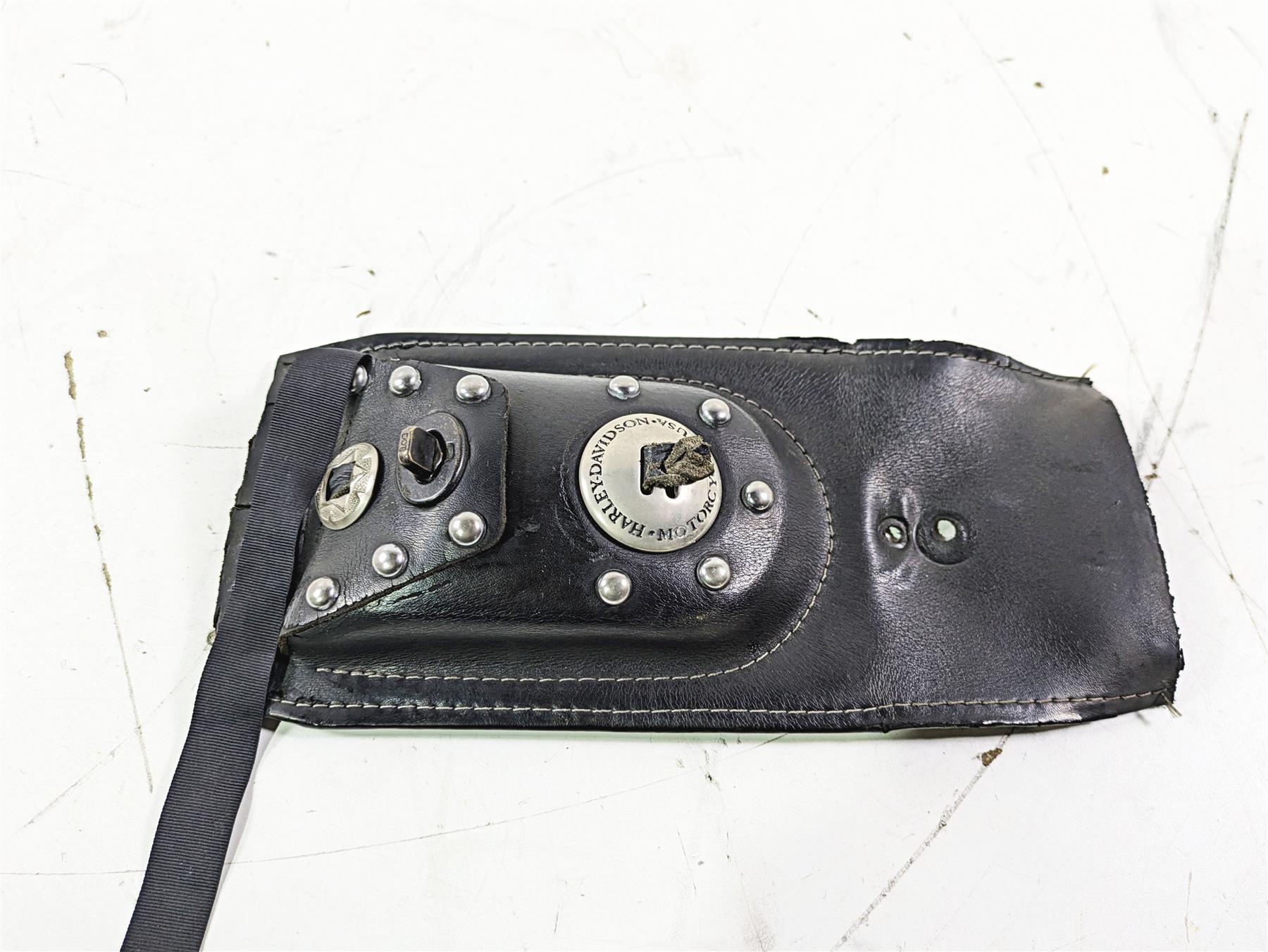 1992 Harley FLSTC Softail Heritage Leather Fuel Tank Panel Dash Bag 91407-00 - Image 4