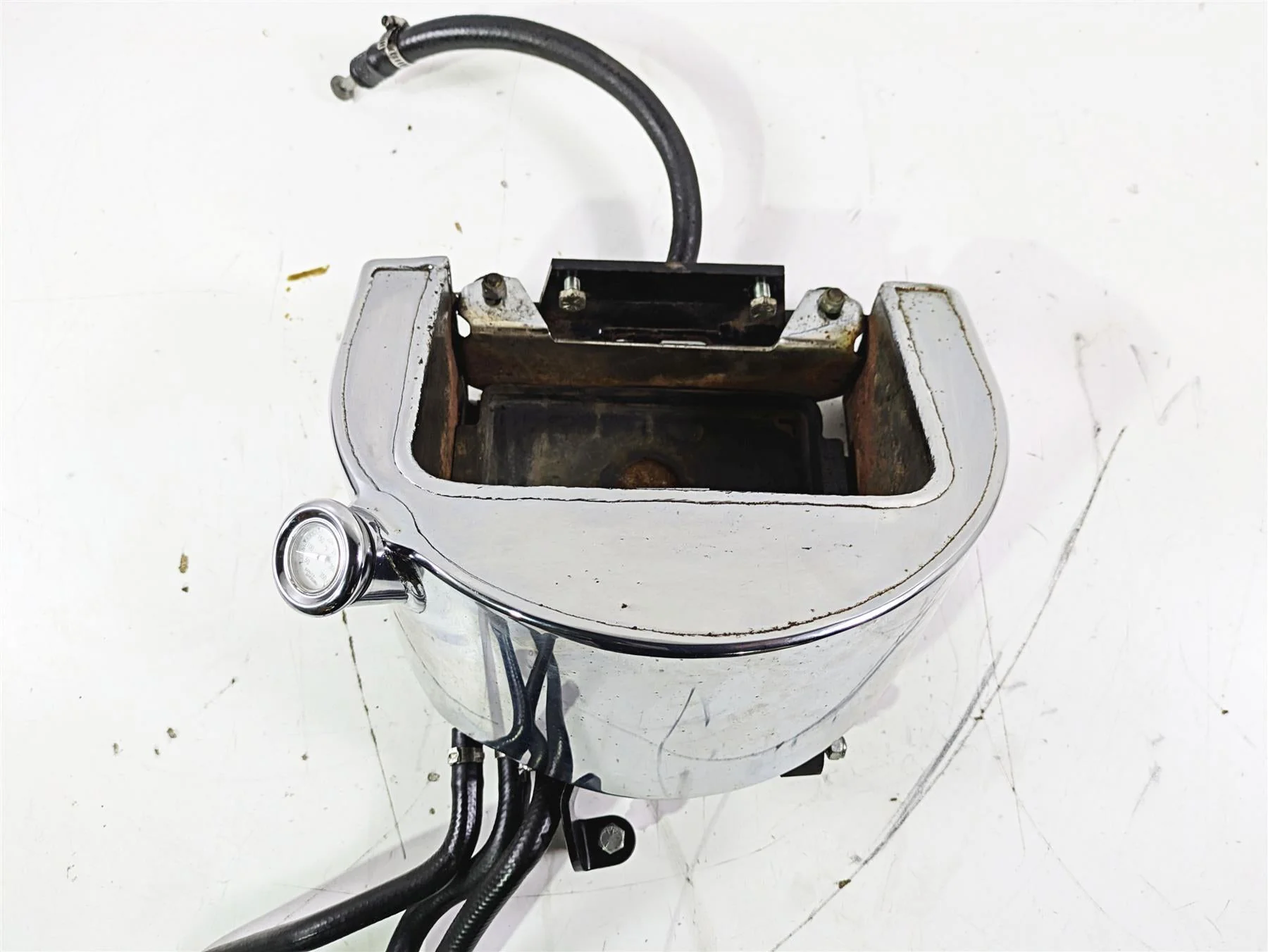 1992 Harley FLSTC Softail Heritage Oil Tank Reservoir & Lines Set 62498-91 - Image 4