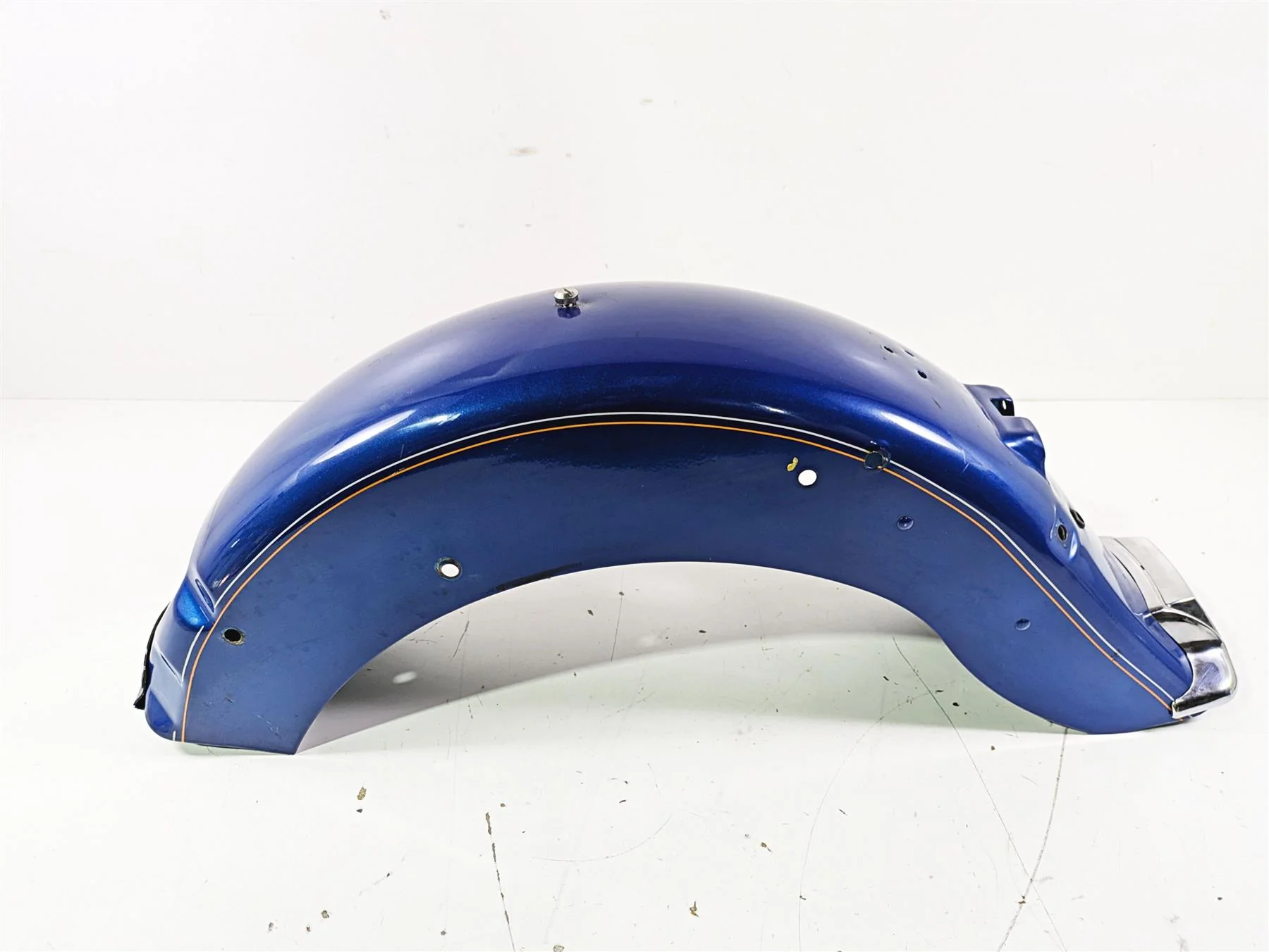 1992 Harley FLSTC Softail Heritage Rear Fender Blue 59144-87A - Image 3