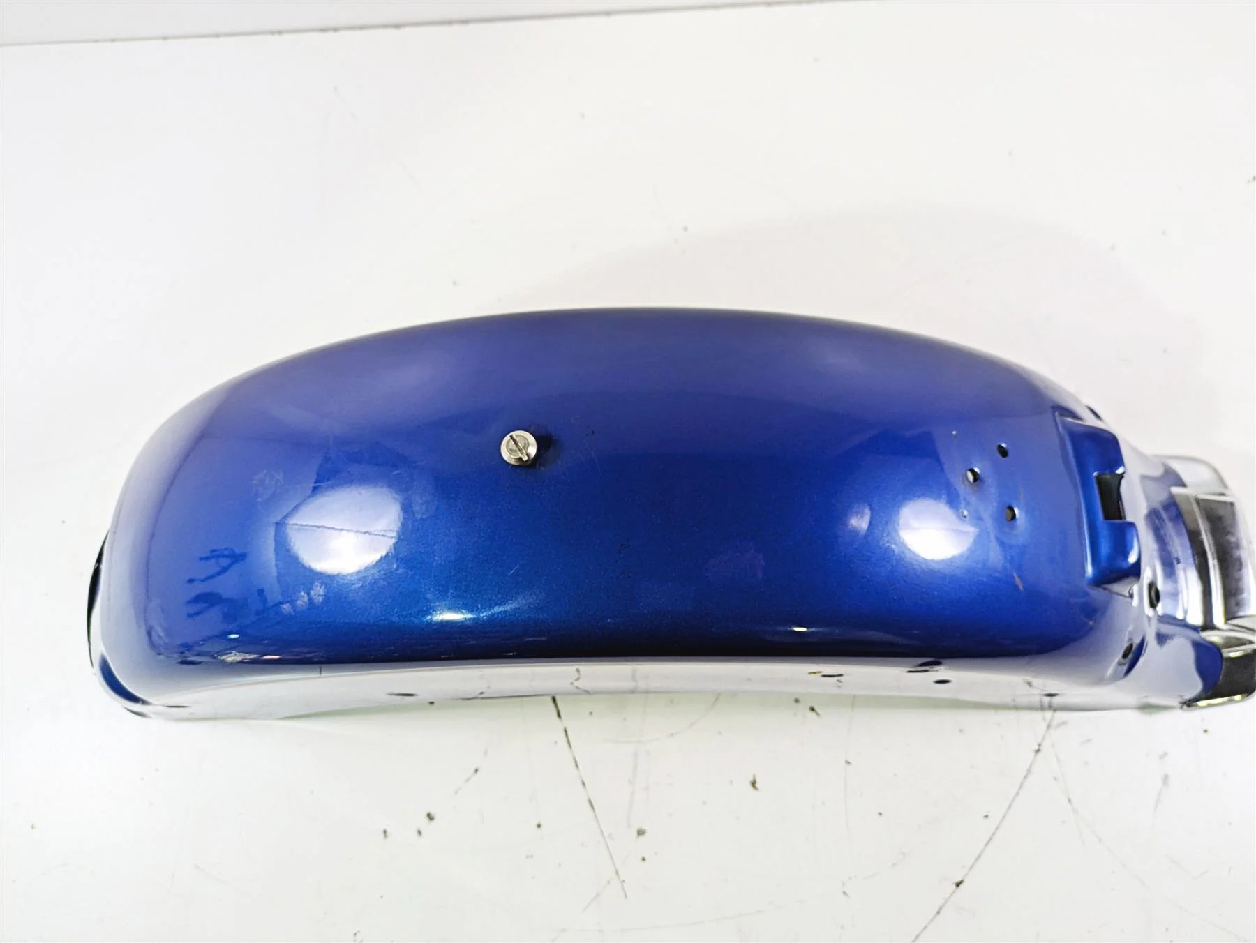1992 Harley FLSTC Softail Heritage Rear Fender Blue 59144-87A - Image 5