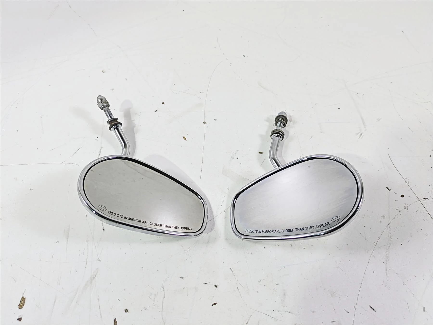 1992 Harley FLSTC Softail Heritage Rear View Mirror Set 91875-88A 91892-88A