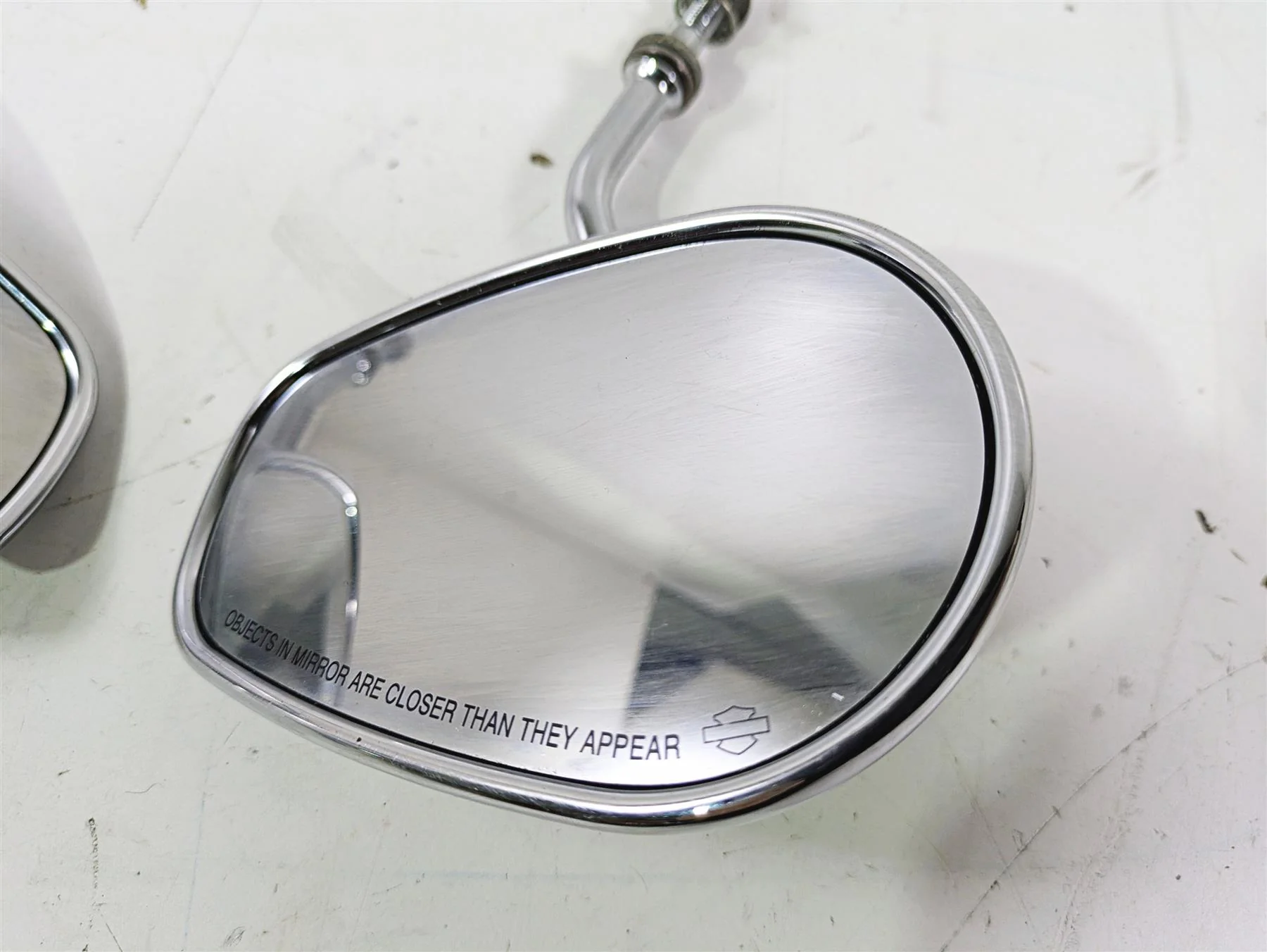 1992 Harley FLSTC Softail Heritage Rear View Mirror Set 91875-88A 91892-88A - Image 4