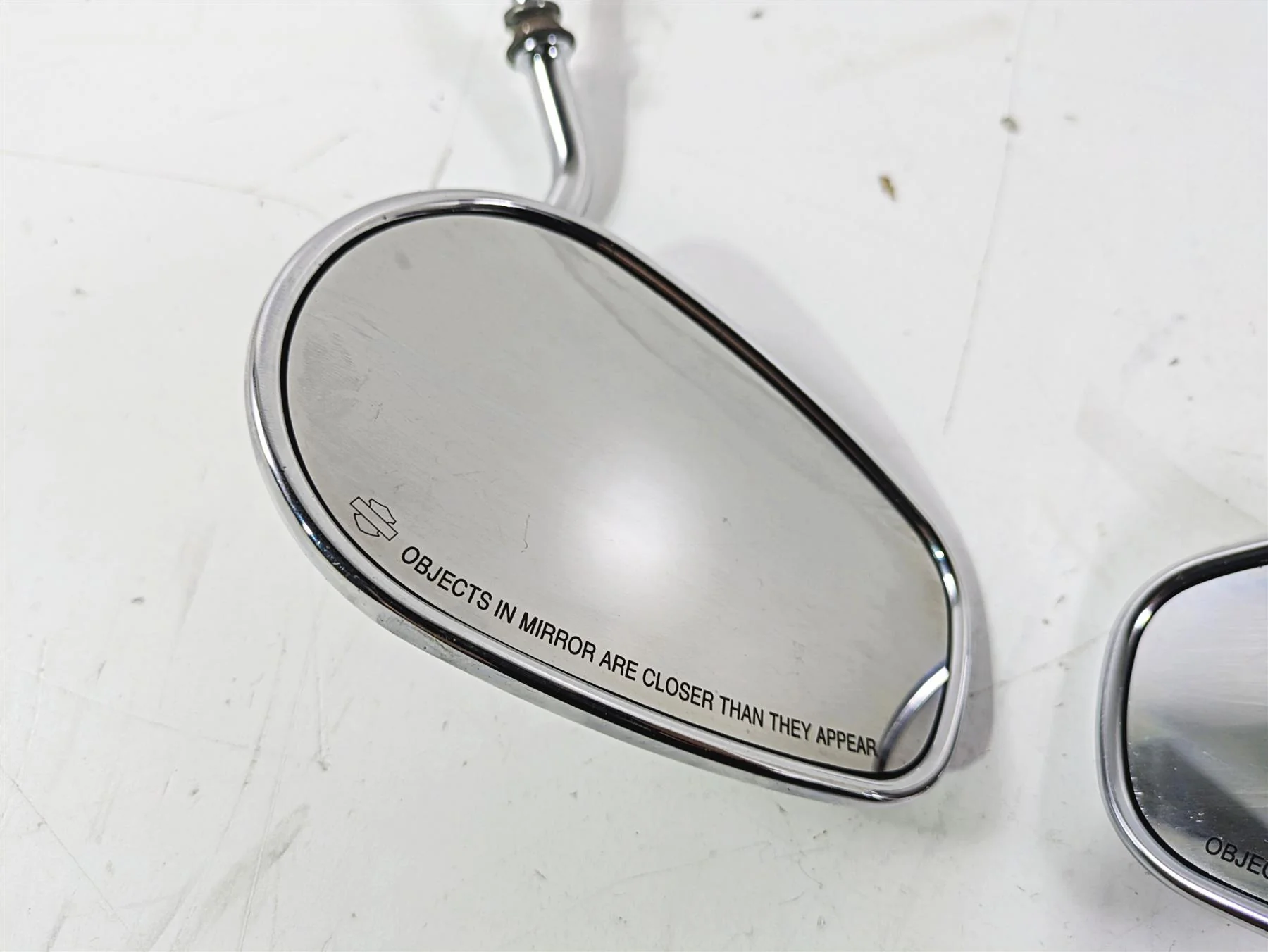 1992 Harley FLSTC Softail Heritage Rear View Mirror Set 91875-88A 91892-88A - Image 5