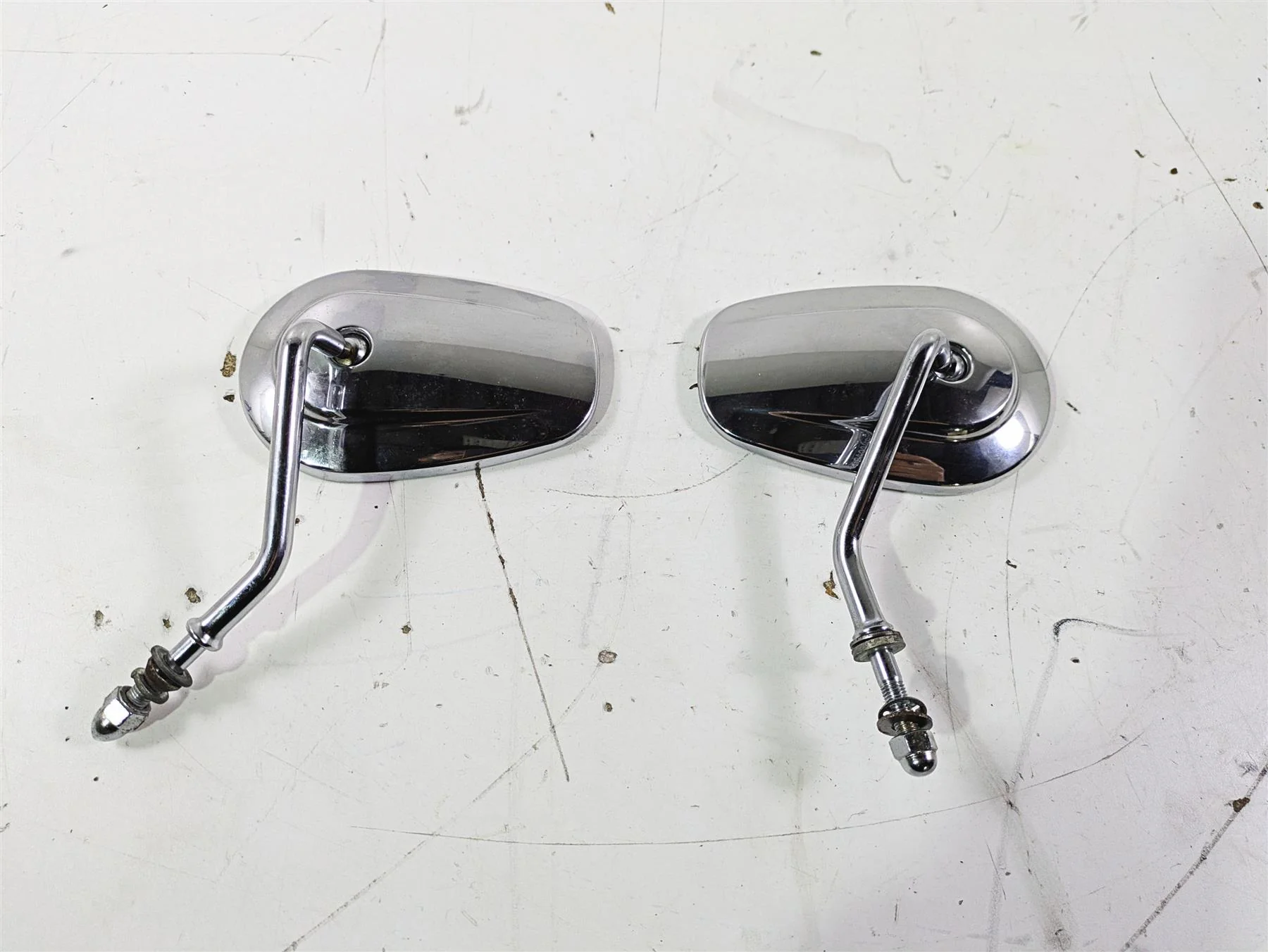 1992 Harley FLSTC Softail Heritage Rear View Mirror Set 91875-88A 91892-88A - Image 8