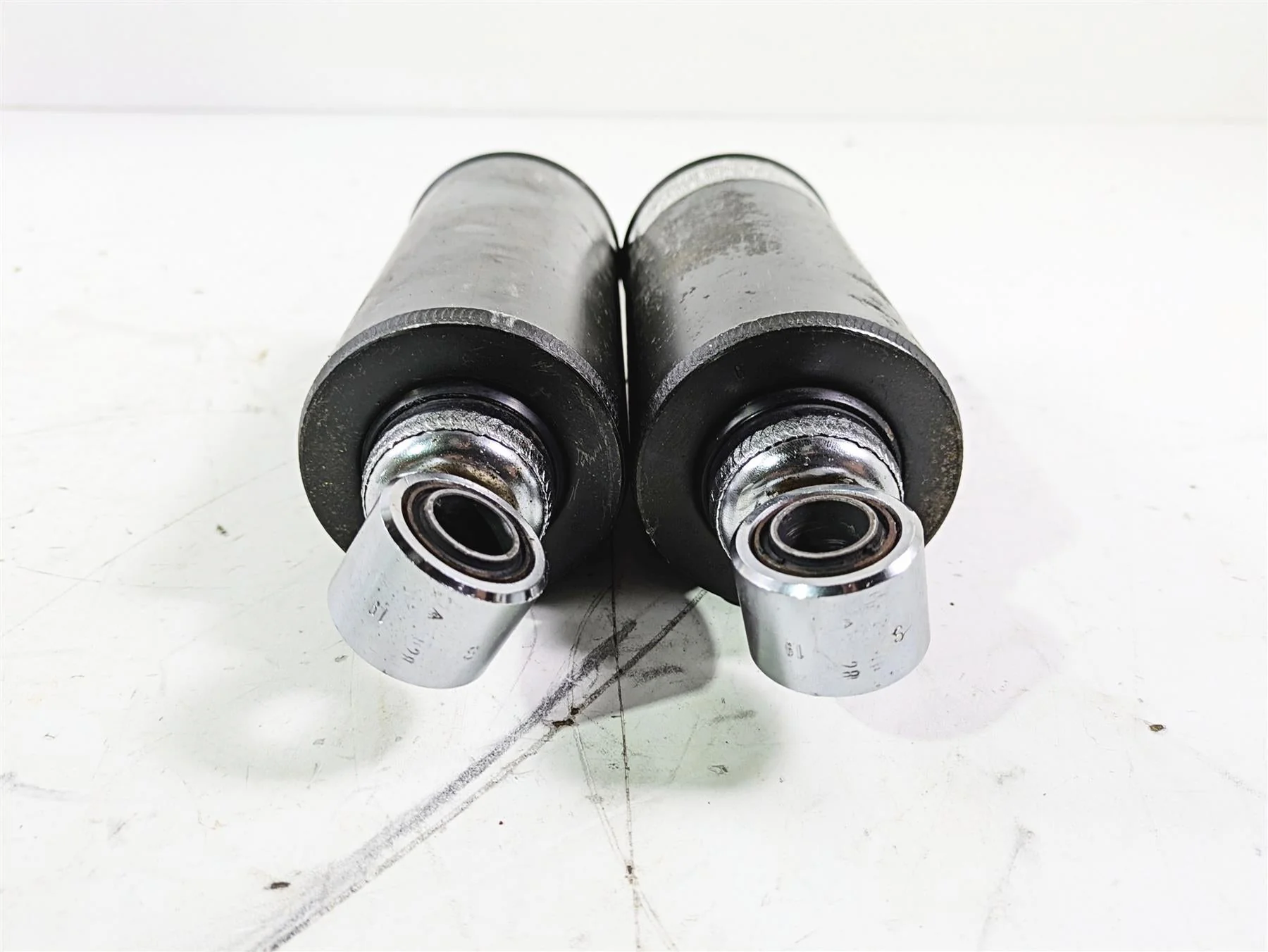 1992 Harley FLSTC Softail Heritage Straight Rear Damper Shock Set 54508-89A - Image 12