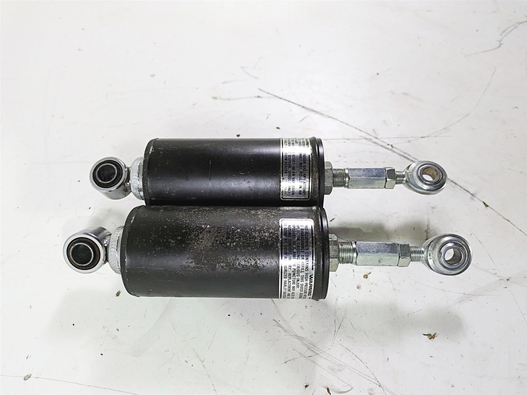 1992 Harley FLSTC Softail Heritage Straight Rear Damper Shock Set 54508-89A - Image 2
