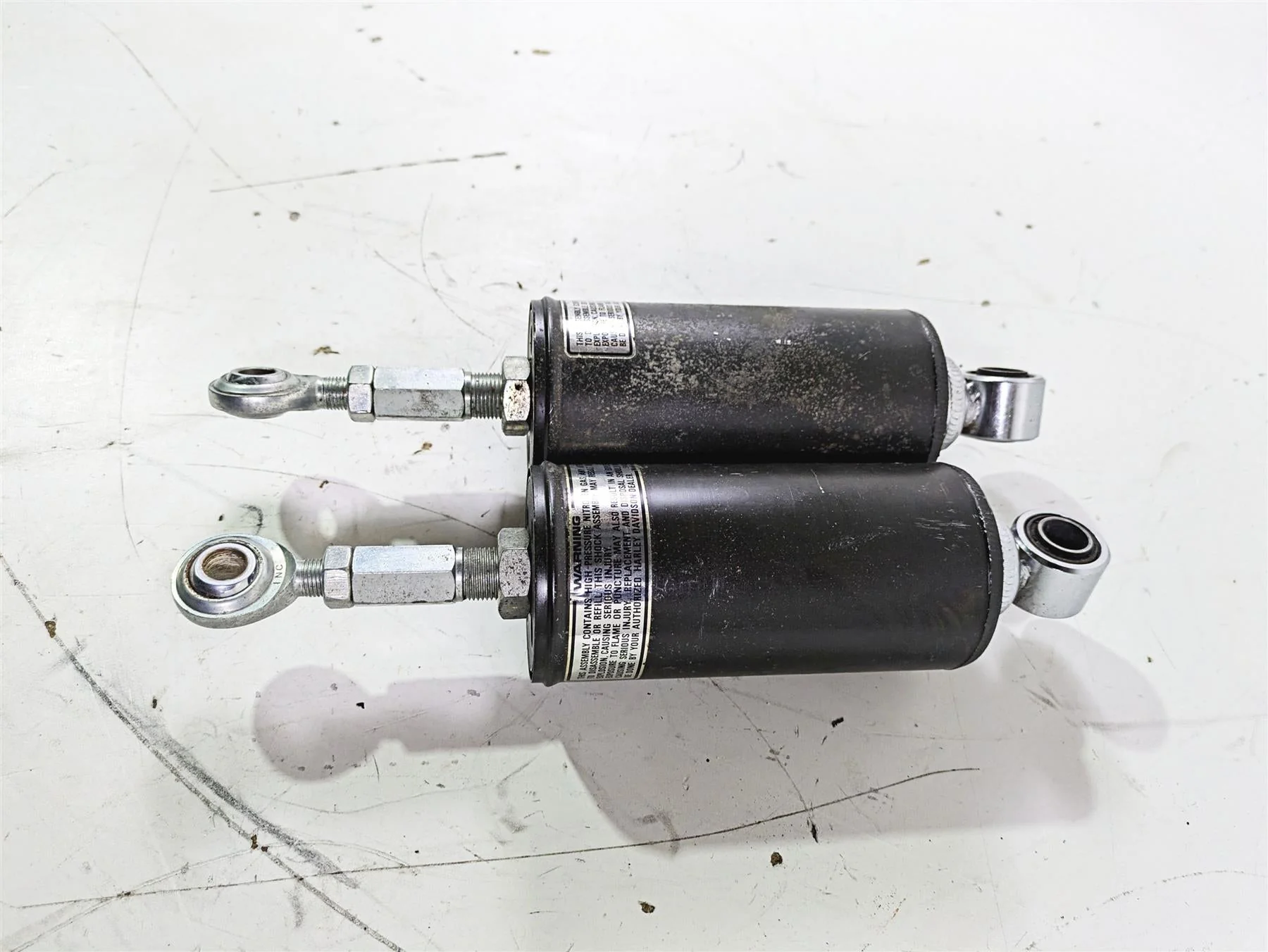 1992 Harley FLSTC Softail Heritage Straight Rear Damper Shock Set 54508-89A - Image 3