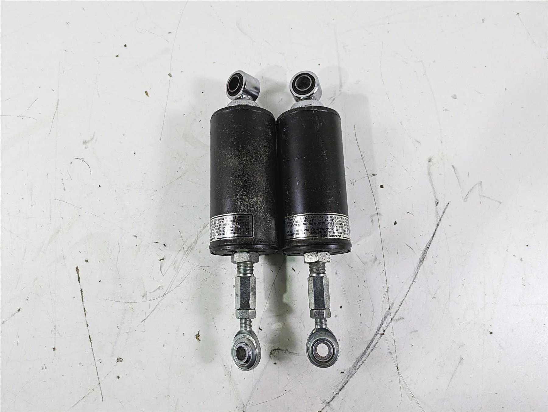 1992 Harley FLSTC Softail Heritage Straight Rear Damper Shock Set 54508-89A - Image 4