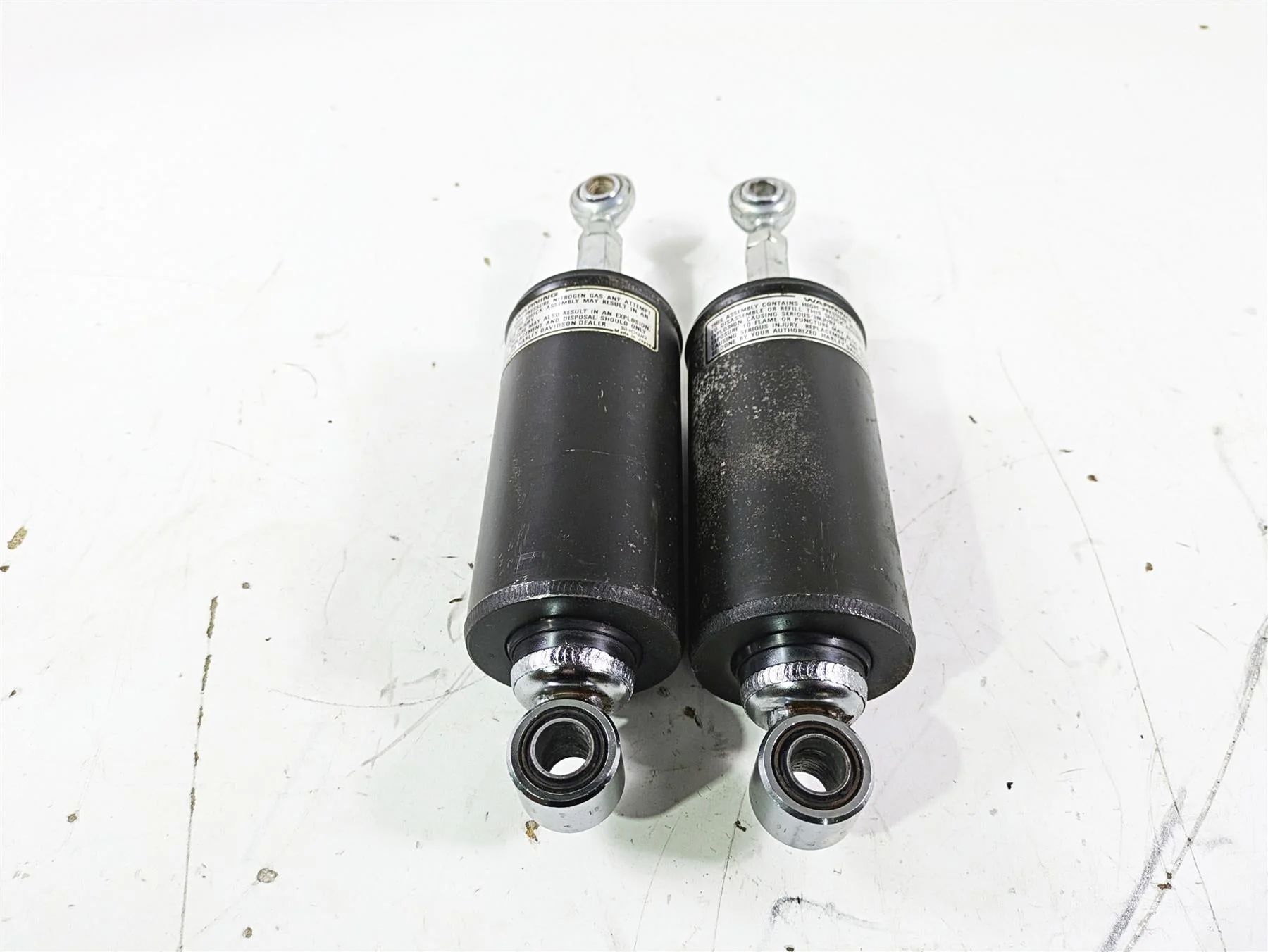 1992 Harley FLSTC Softail Heritage Straight Rear Damper Shock Set 54508-89A - Image 5