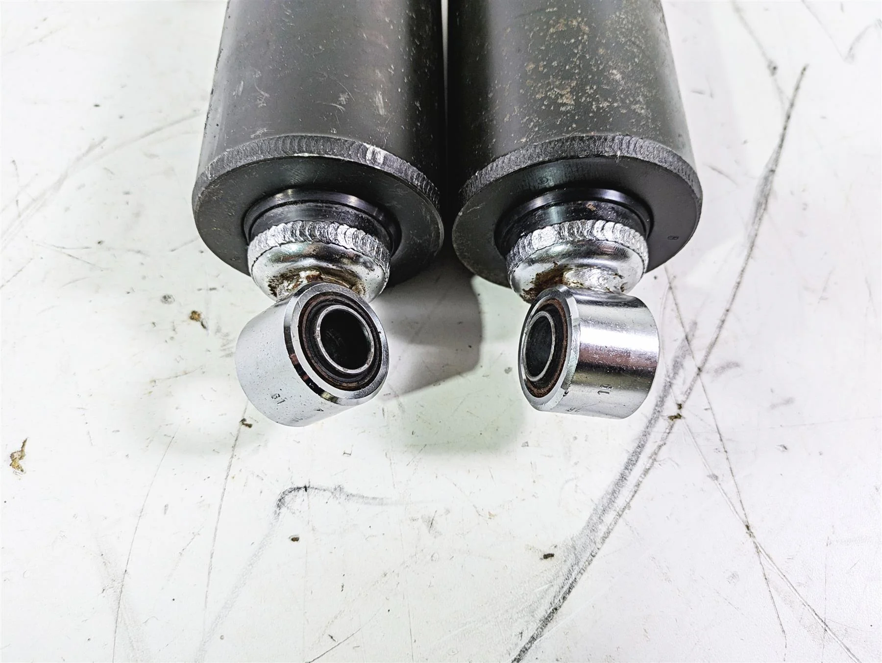 1992 Harley FLSTC Softail Heritage Straight Rear Damper Shock Set 54508-89A - Image 6