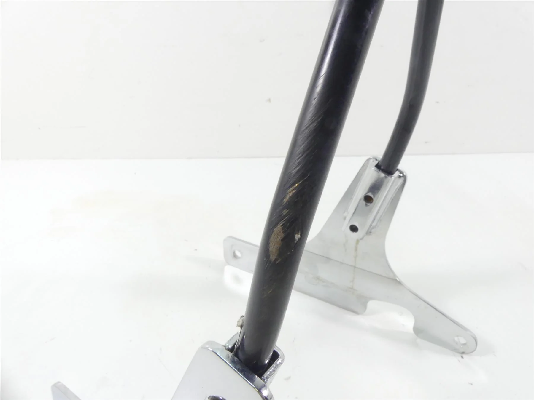 1993 Harley FXSTS Softail Springer Aftermarket Rear Sissy Bar Back Rest + Mount - Image 6