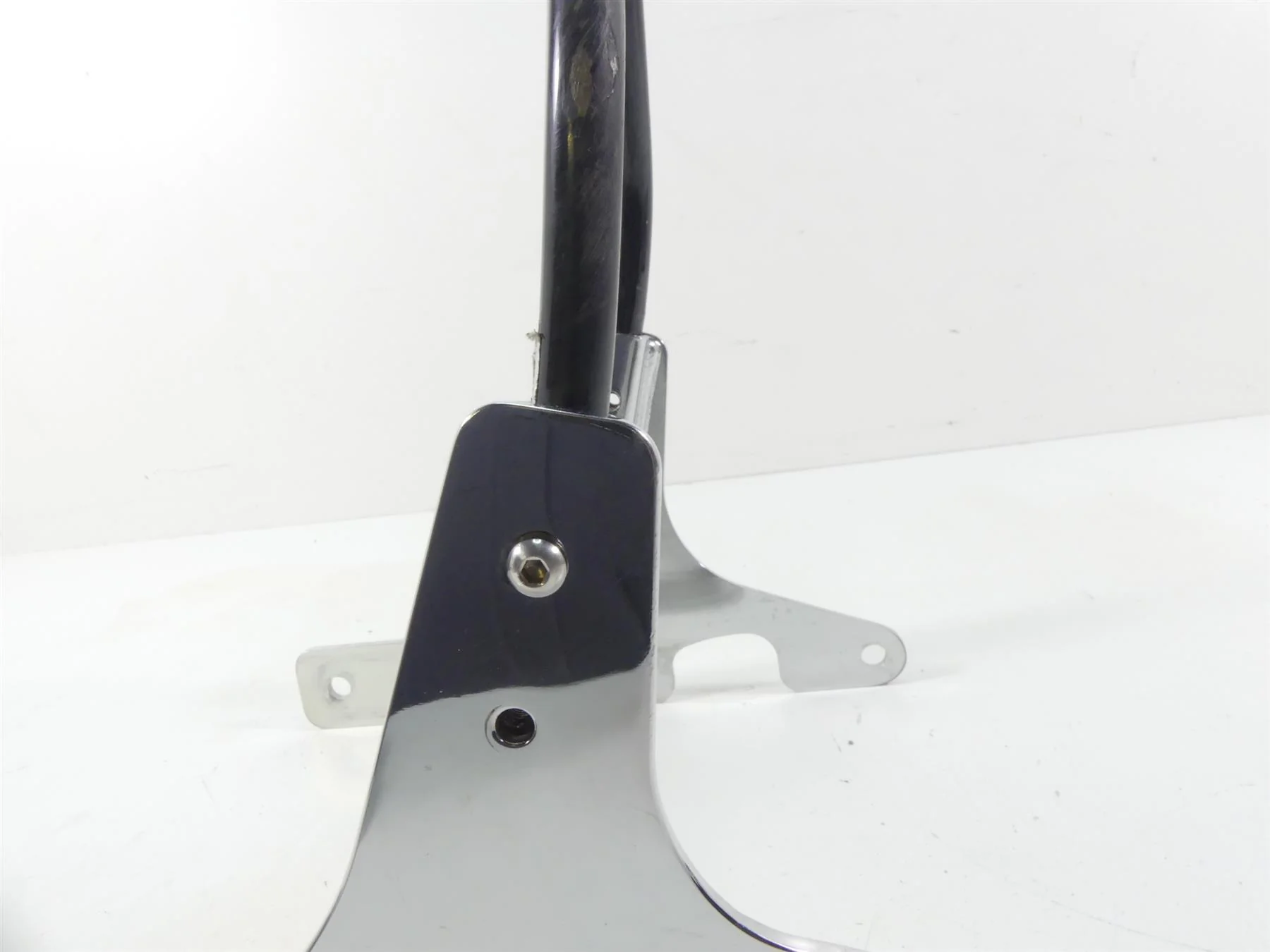 1993 Harley FXSTS Softail Springer Aftermarket Rear Sissy Bar Back Rest + Mount - Image 7