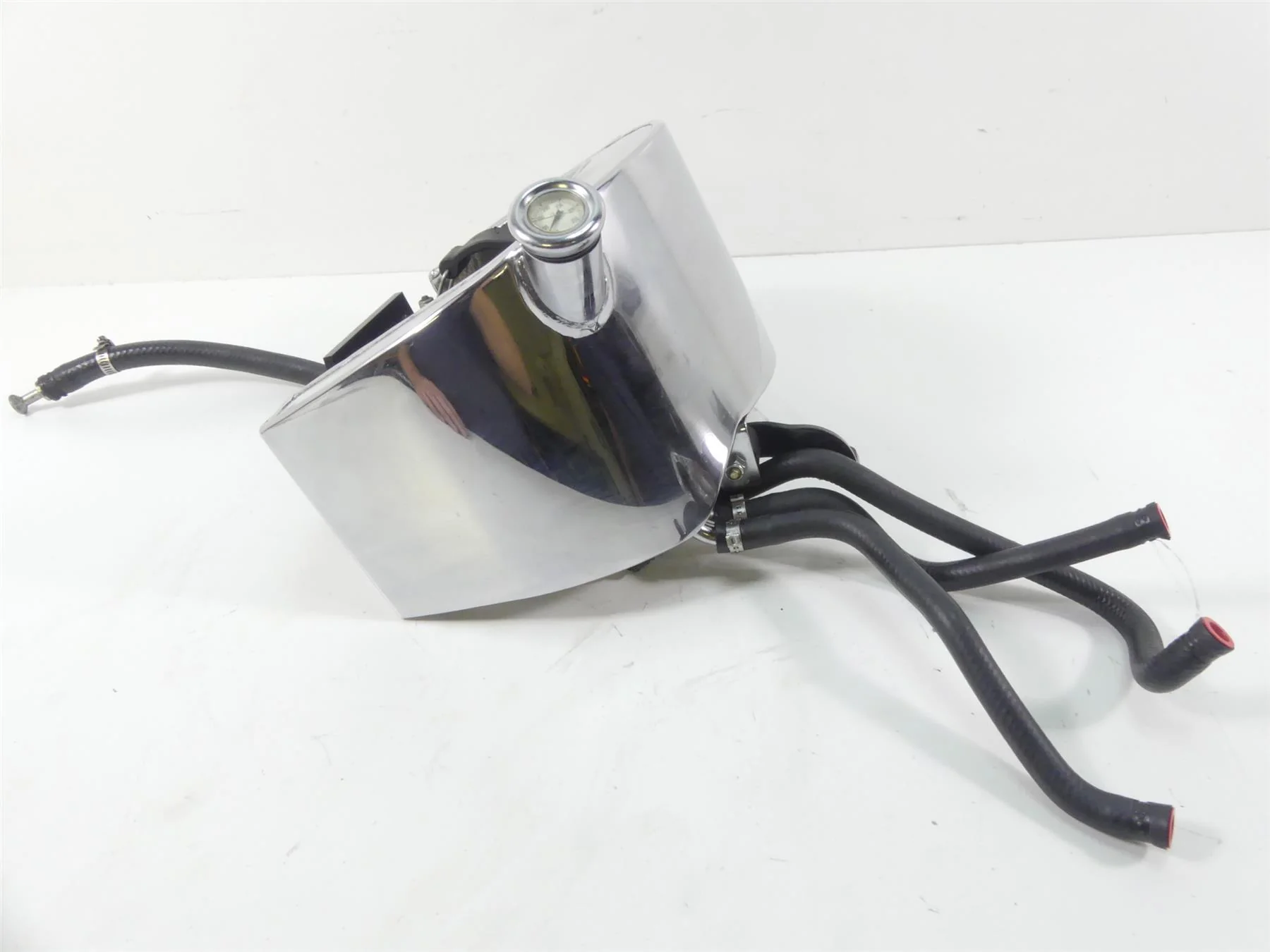 1993 Harley FXSTS Softail Springer Chrome Oil Tank Reservoir + Lines 62498-91