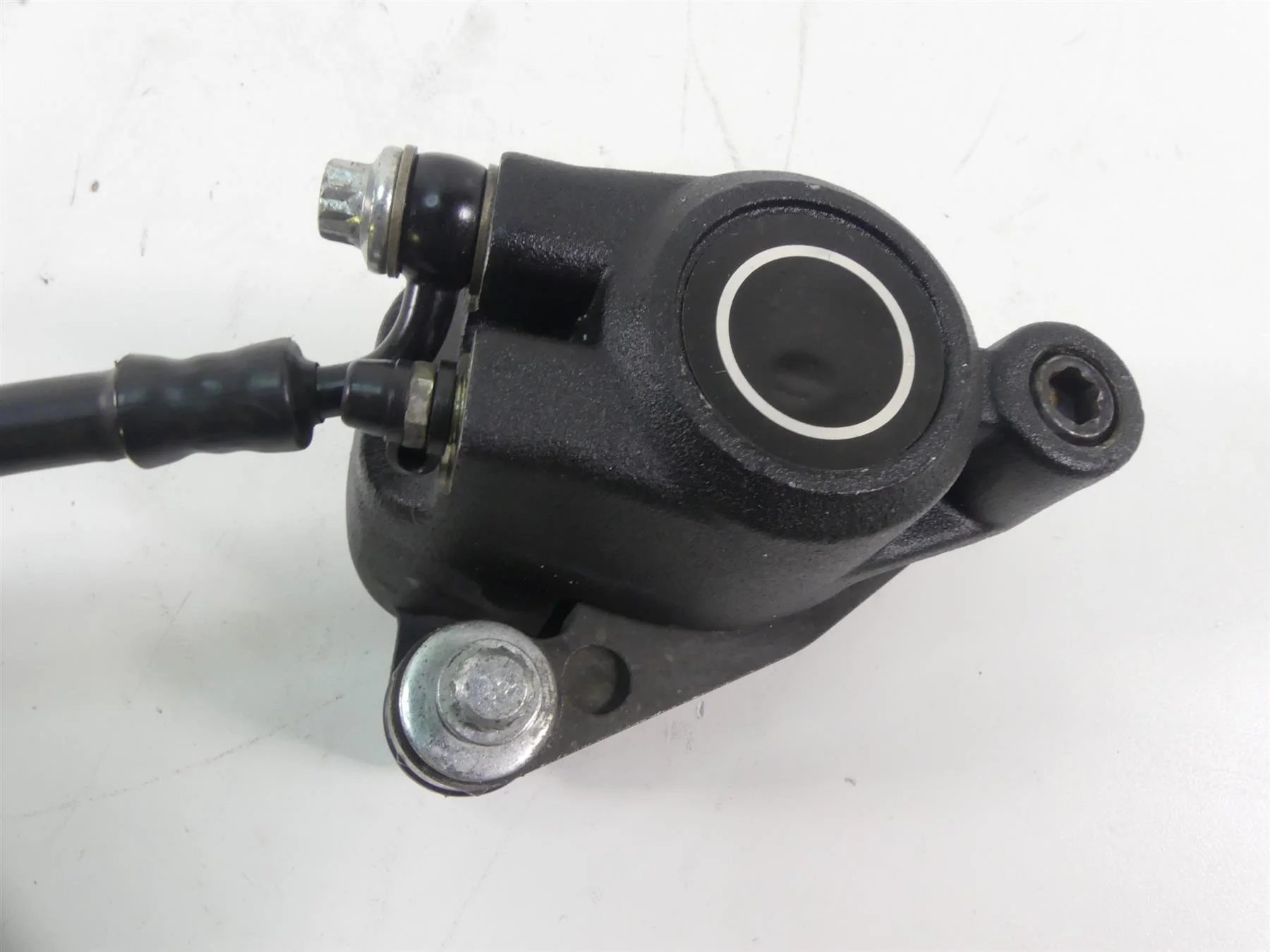 1993 Harley FXSTS Softail Springer Front Brake Caliper + Line 44077-88F - Image 5