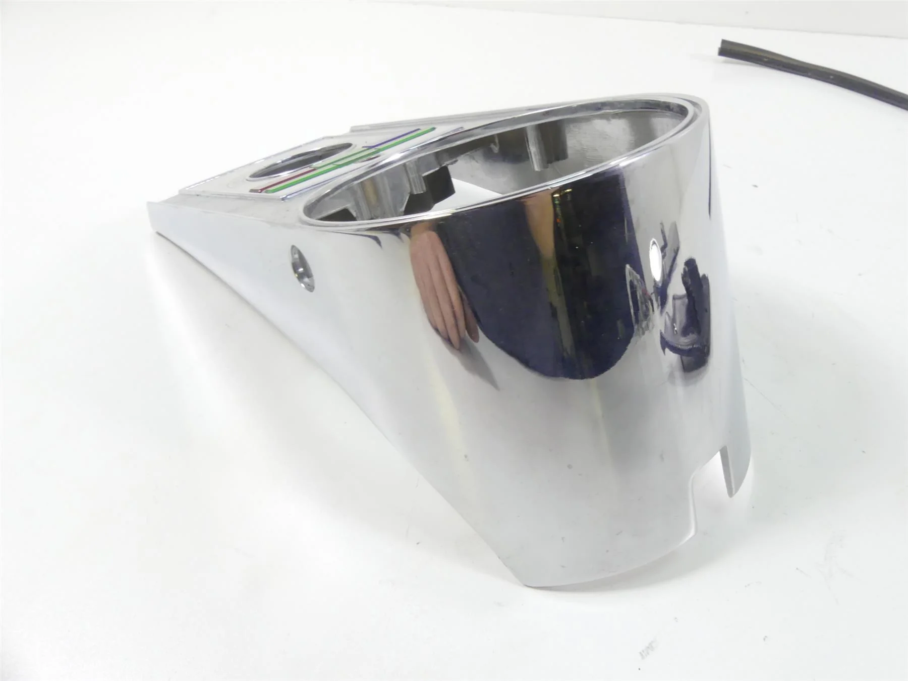 1993 Harley FXSTS Softail Springer Fuel Tank Dash Speedo Cover Panel 71241-91 - Image 4