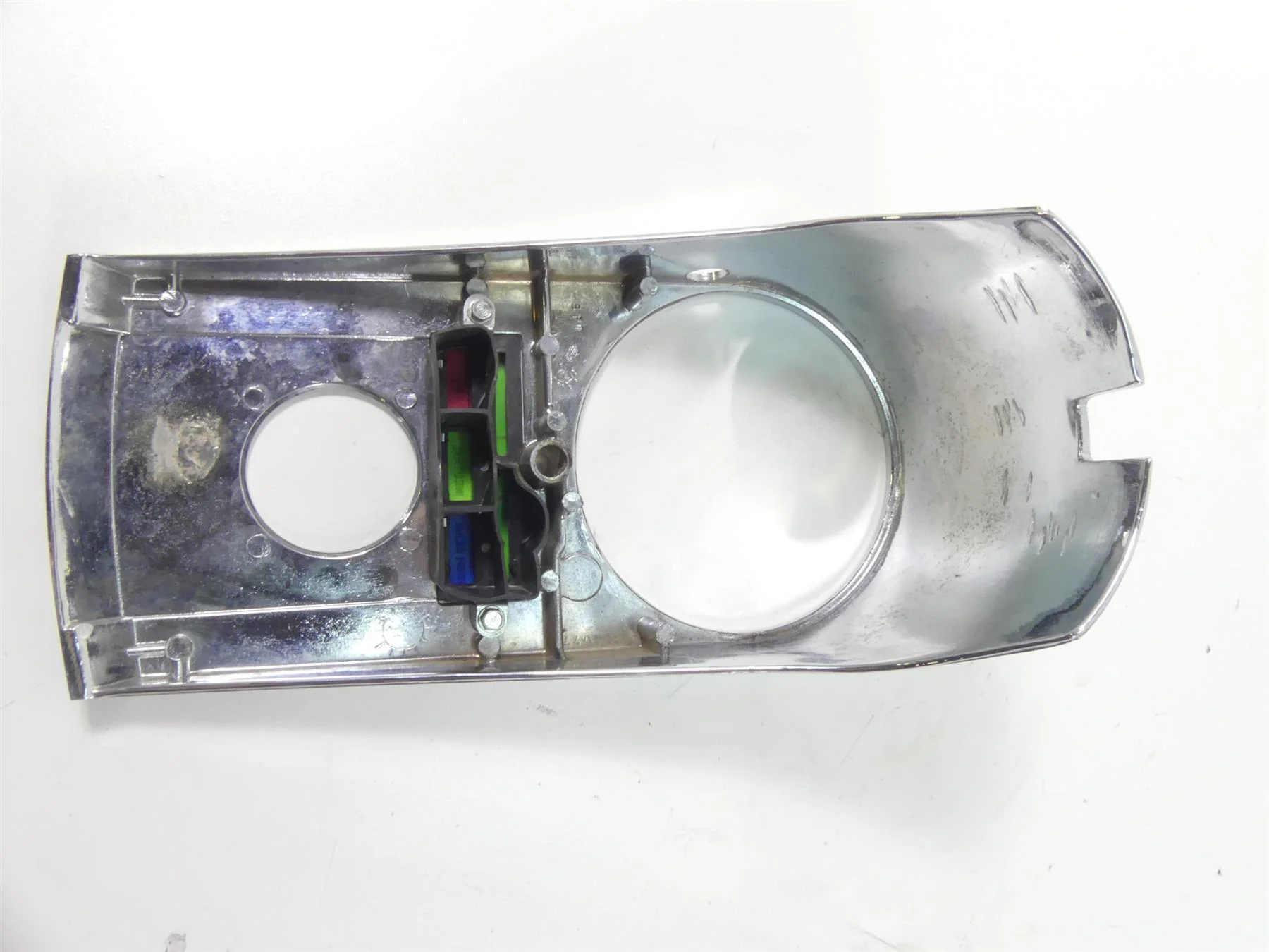 1993 Harley FXSTS Softail Springer Fuel Tank Dash Speedo Cover Panel 71241-91 - Image 9
