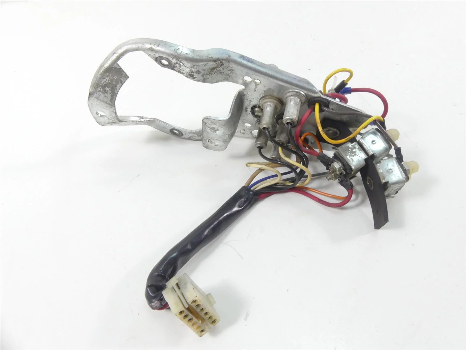 1993 Harley FXSTS Softail Springer Ign Switch Mount + Instrument Lights 70936-91 - Image 4