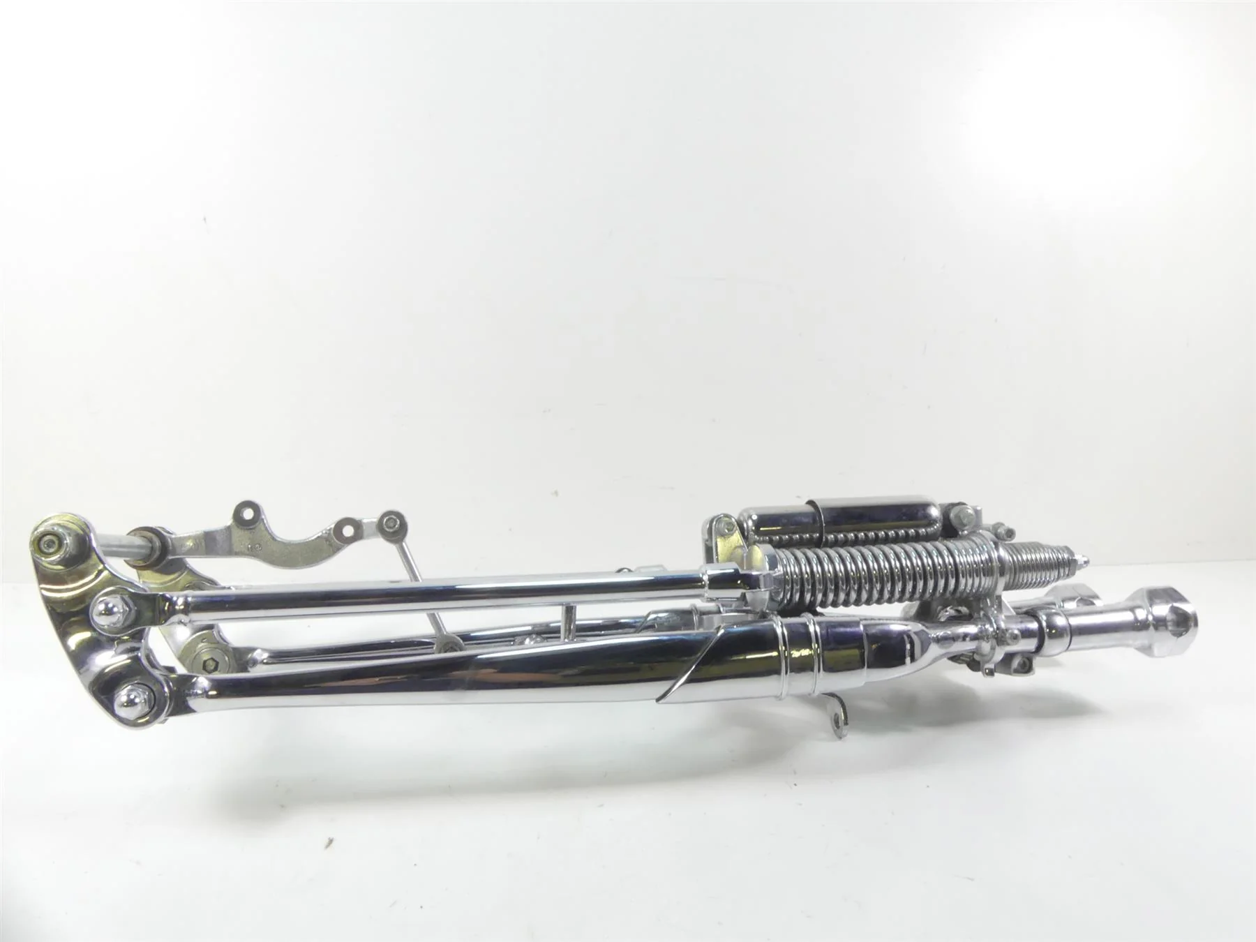 1993 Harley FXSTS Softail Springer Straight Front End Chrome Fork +Axle 45569-88 - Image 10