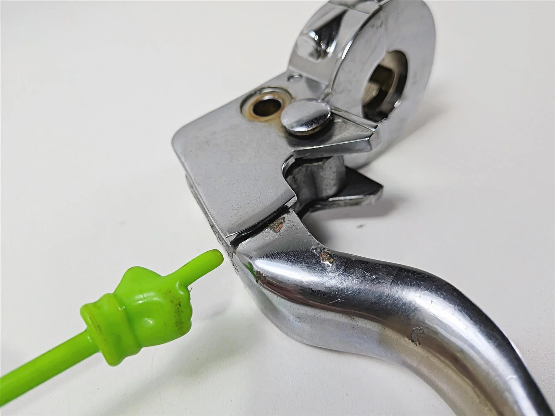 1993 Harley Touring FLHTCU Electra Glide Chrome Clutch Perch & Lever 38608-82B - Image 8