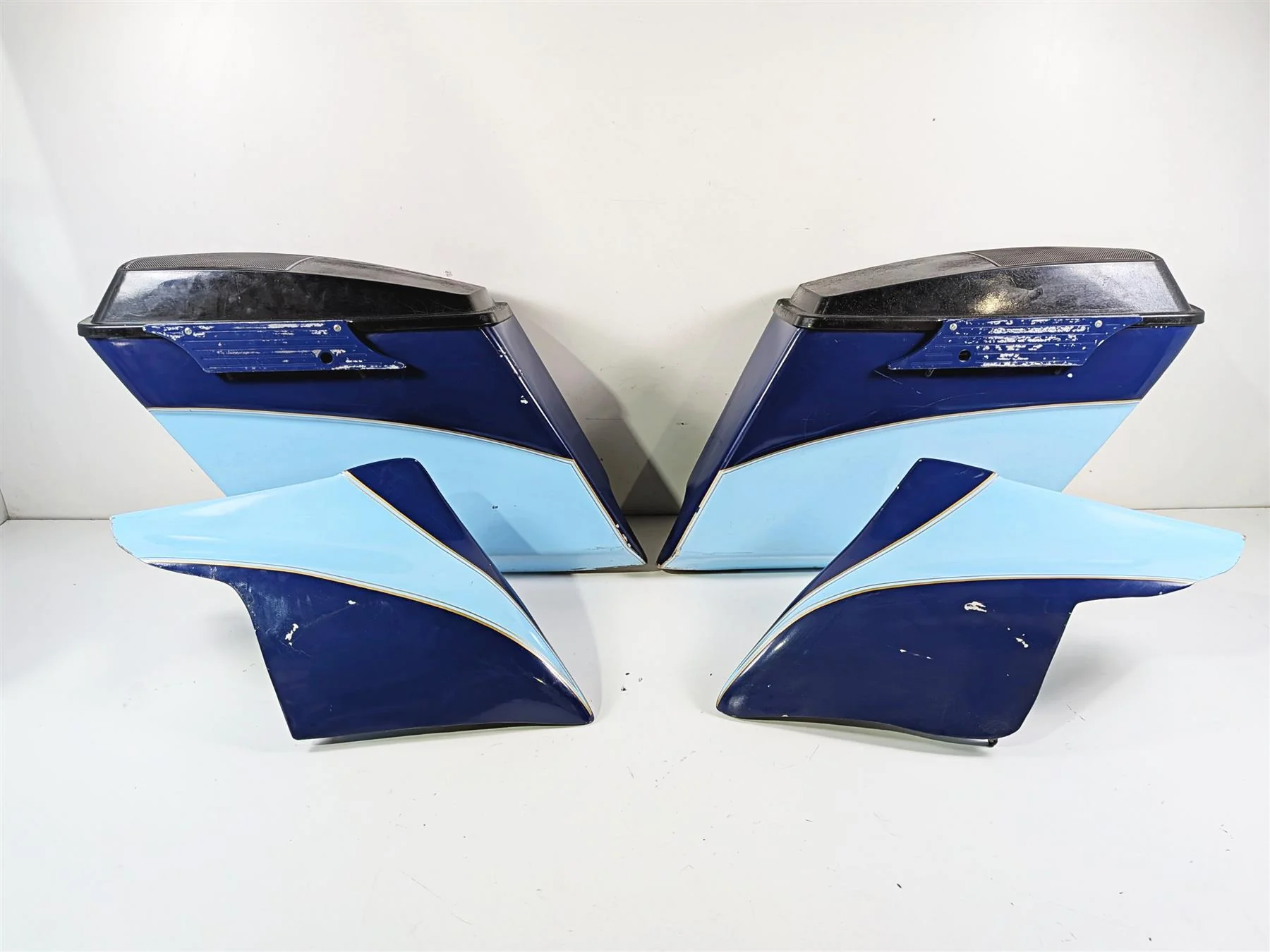 1993 Harley Touring FLHTCU Electra Glide Stretched Saddlebag & Side Cover Set - Image 12