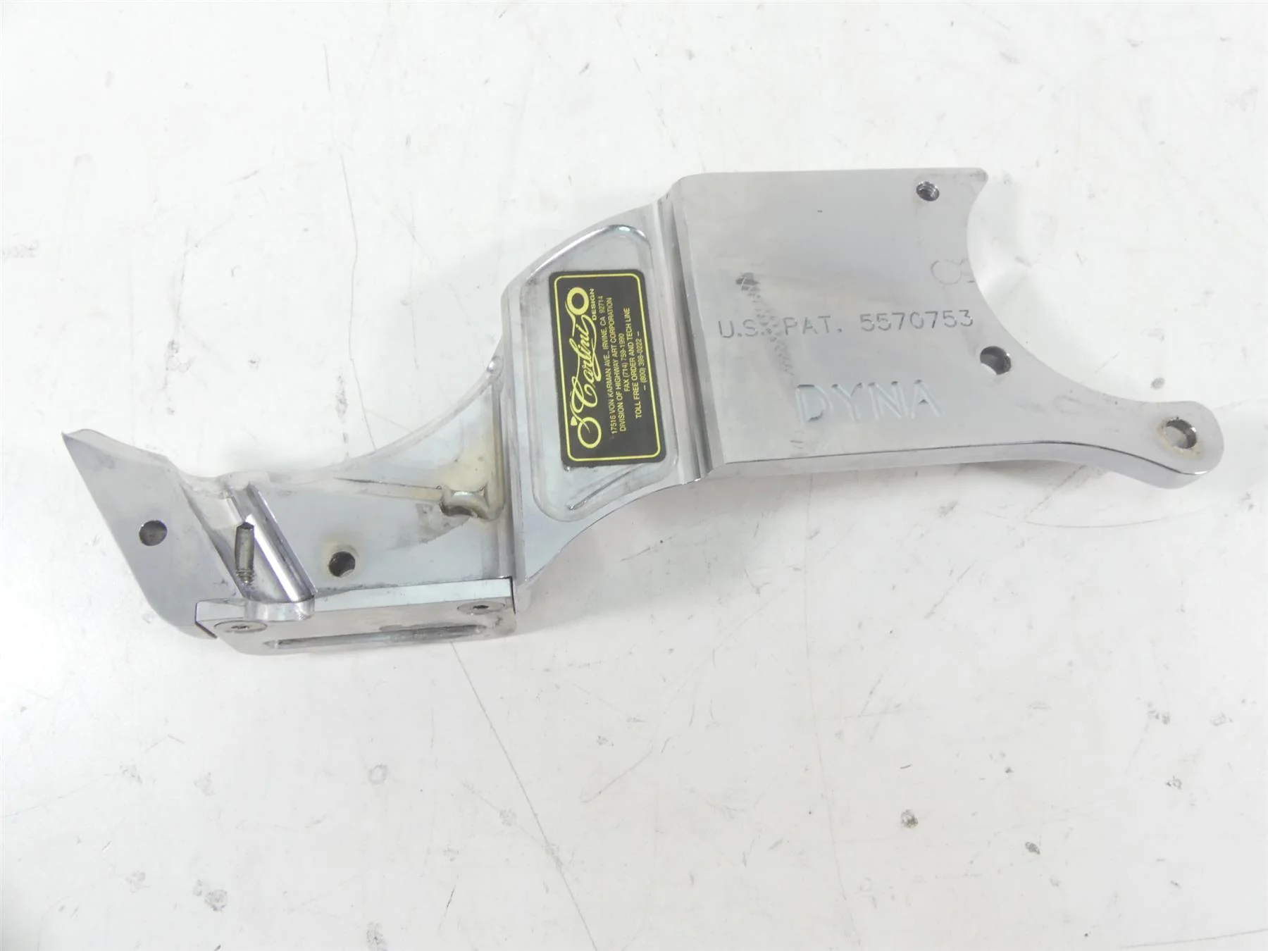 1995 Harley Dyna FXDL Low Rider Carlini Chrome Torque Arm 5570753 - Image 5