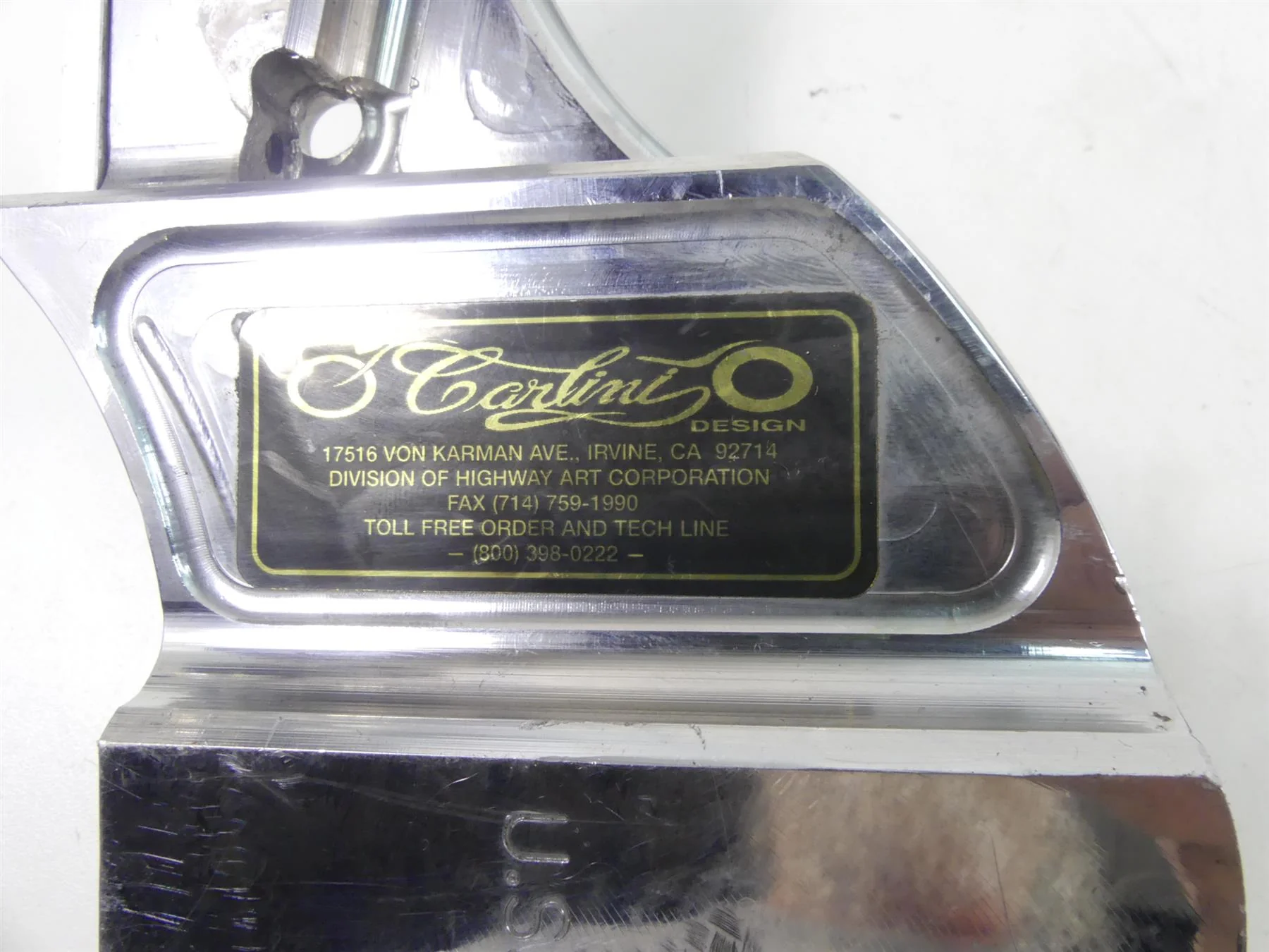 1995 Harley Dyna FXDL Low Rider Carlini Chrome Torque Arm 5570753 - Image 6
