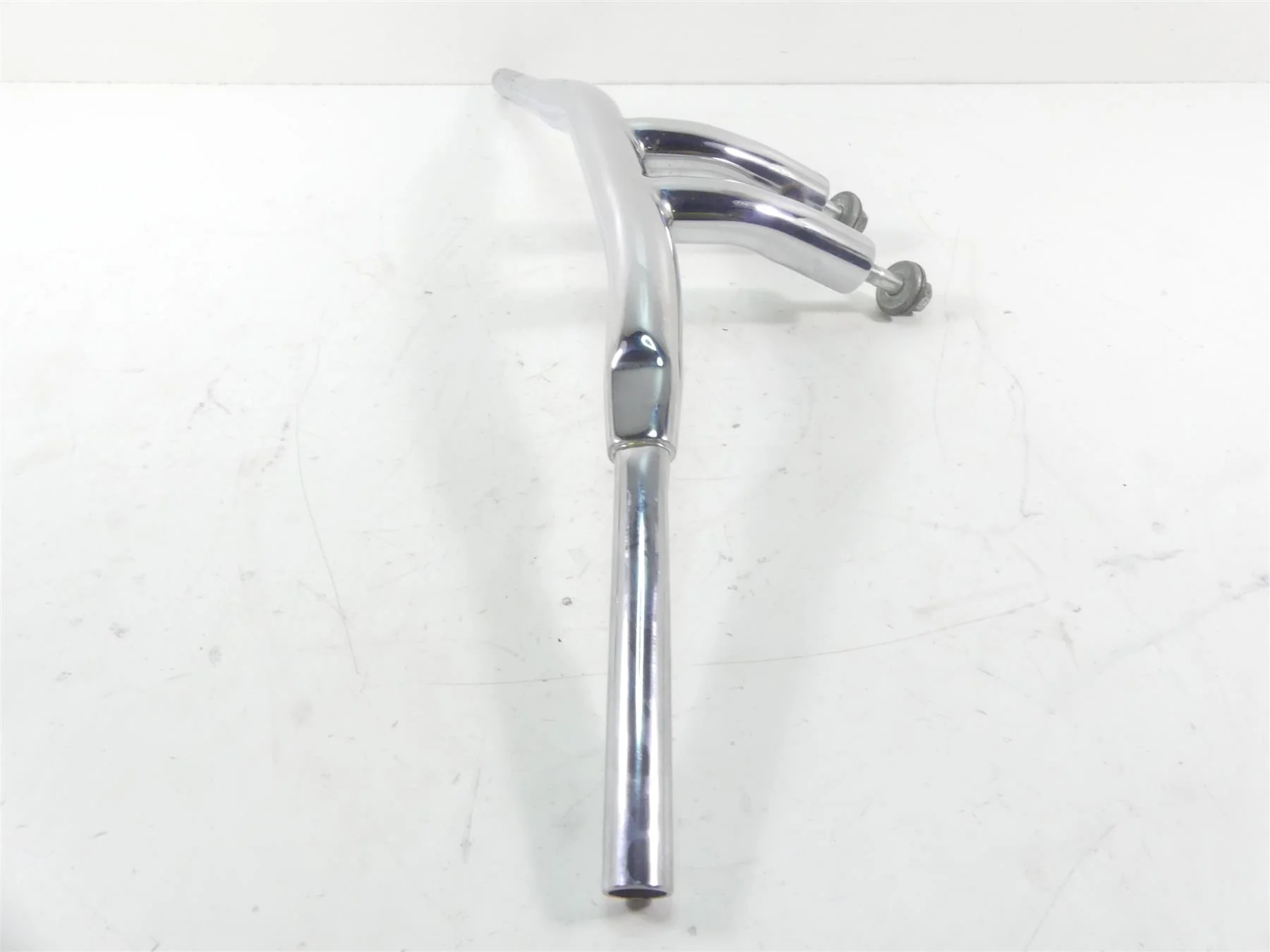 1995 Harley Dyna FXDL Low Rider Chrome T- Handlebar Handle Bar 7" tall - Image 4