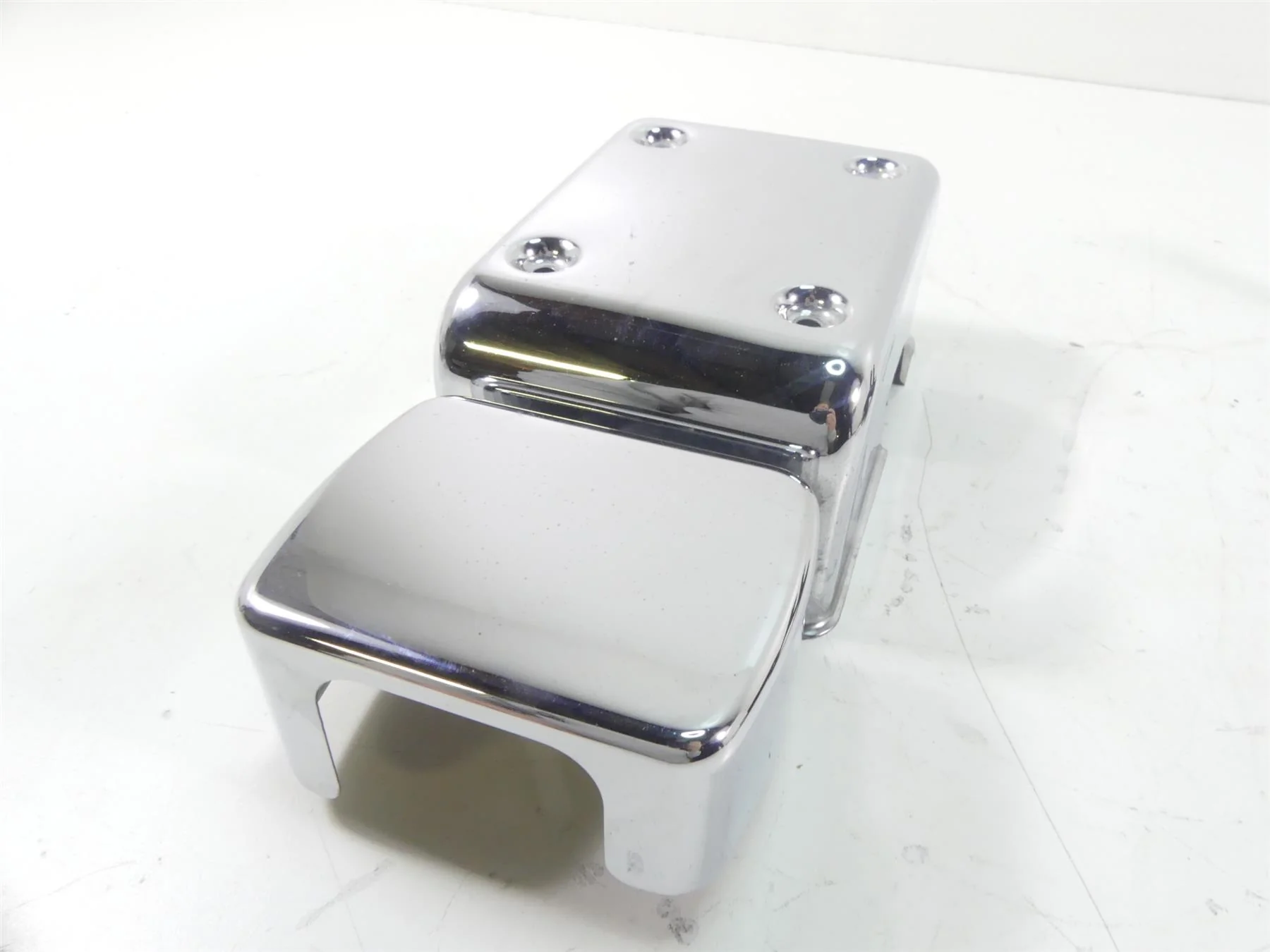 1995 Harley Dyna FXDL Low Rider Electrical Battery Chrome Cover Carrier 66347-91 - Image 12