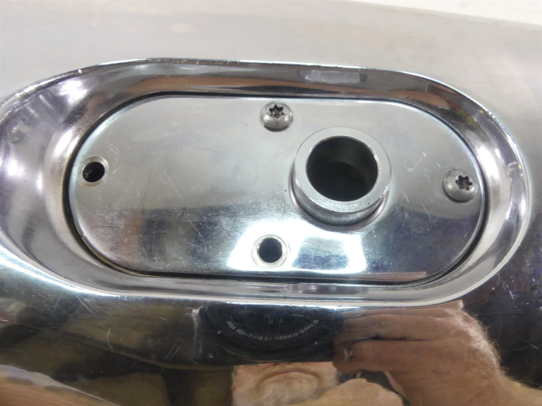 1995 Harley Dyna FXDL Low Rider Outer Primary Drive Clutch Cover 60506-96 - Image 7