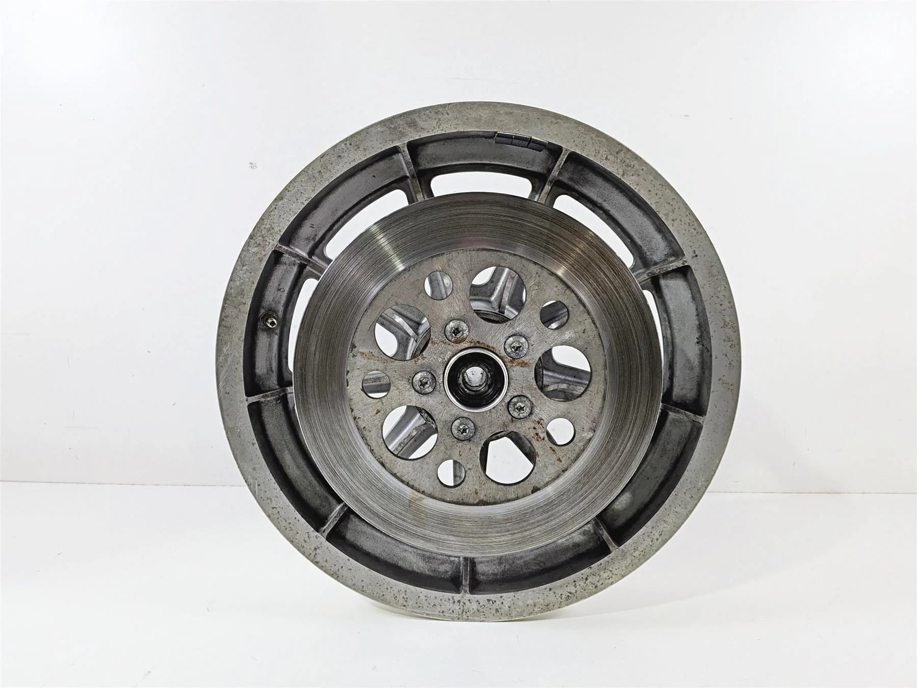 1995 Harley XL883 Sportster Hugger 9 Spoke Rear Wheel Rim 16x3 41015-86 - Image 11