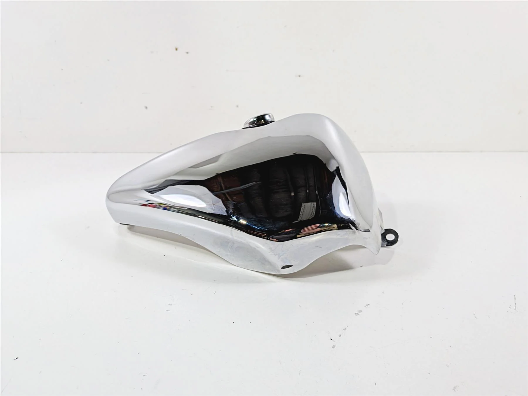 1995 Harley XL883 Sportster Hugger Chrome Oil Tank Cover & Dipstick - Image 6